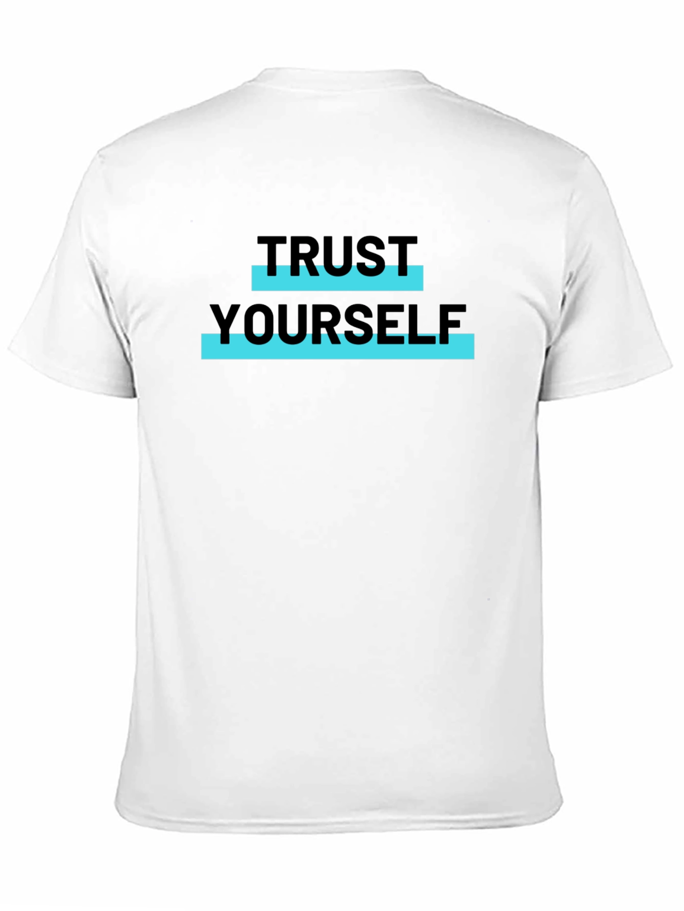 Trust Yourself Black Graphic Tee