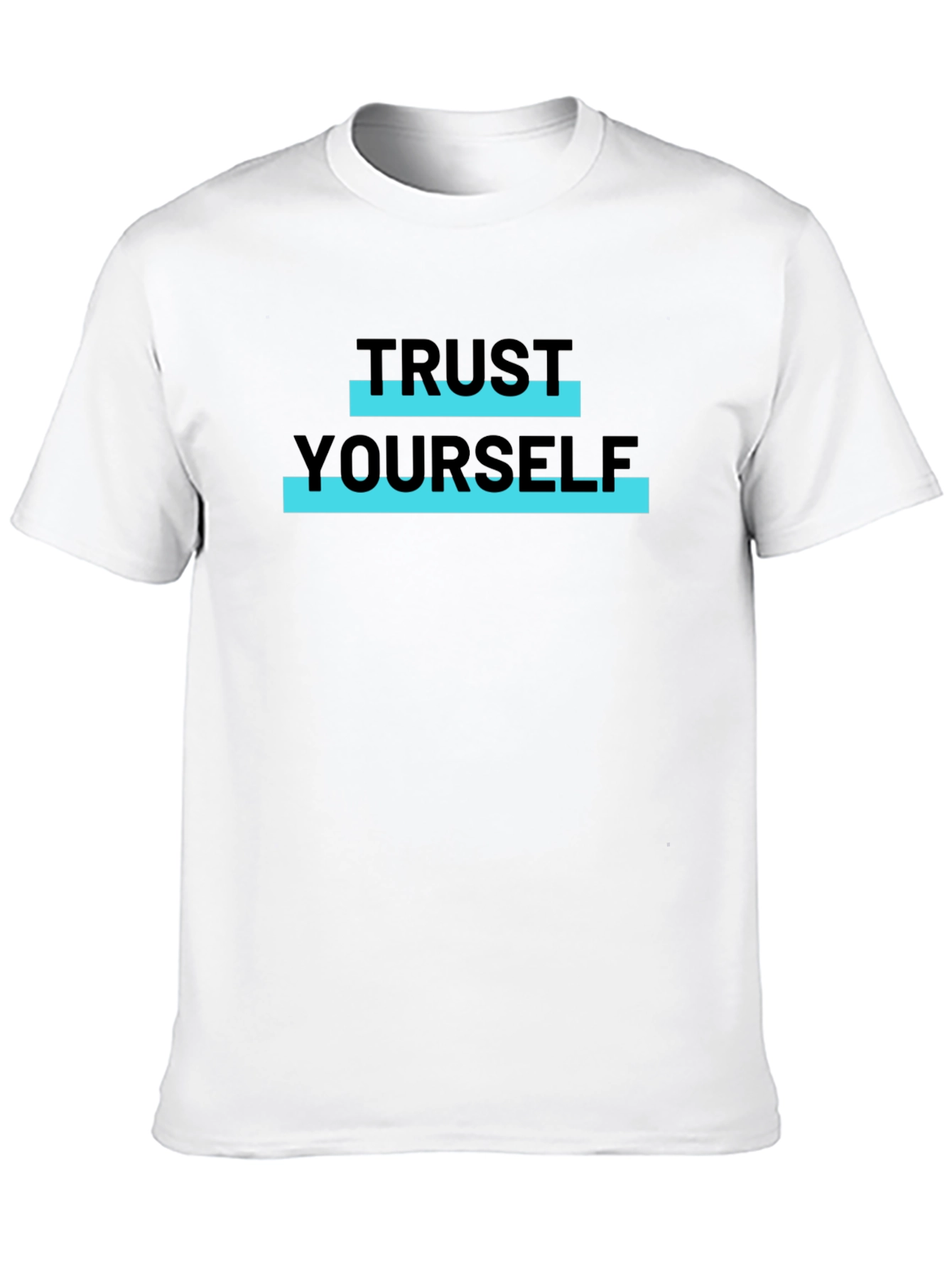 Trust Yourself Black Graphic Tee
