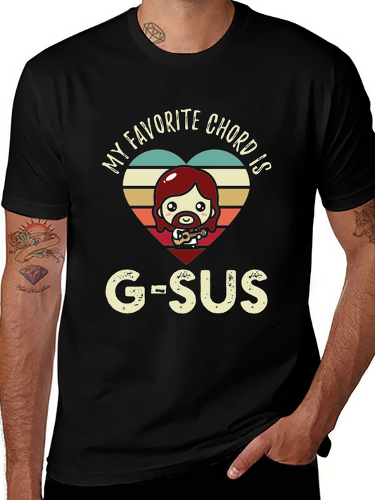 G-Sus Christian Guitarist Graphic Tee