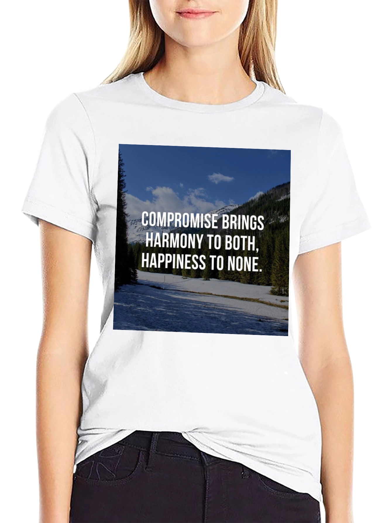 Compromise Harmony Graphic Tee - Unisex Black T-Shirt
