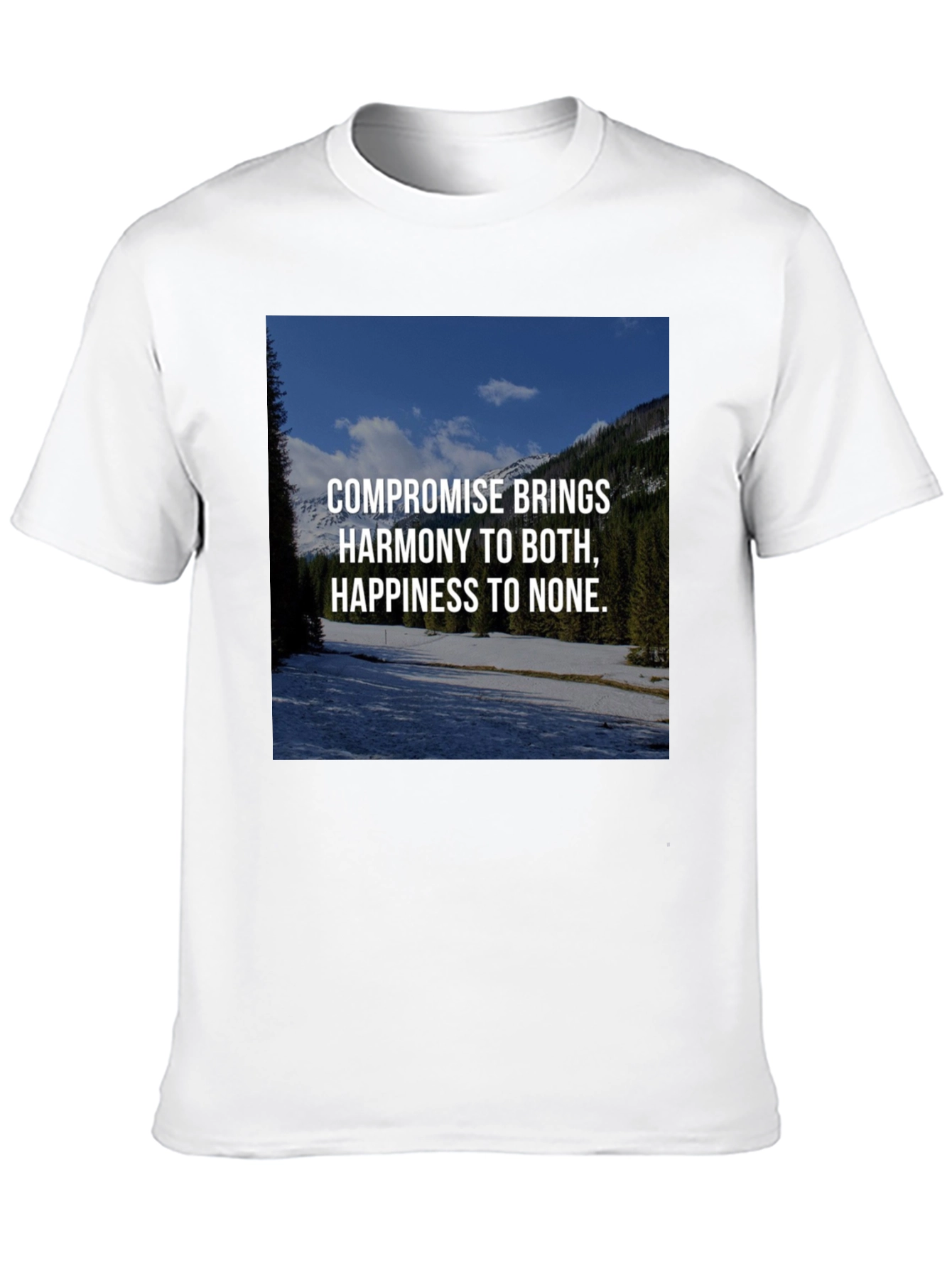 Compromise Harmony Graphic Tee - Unisex Black T-Shirt