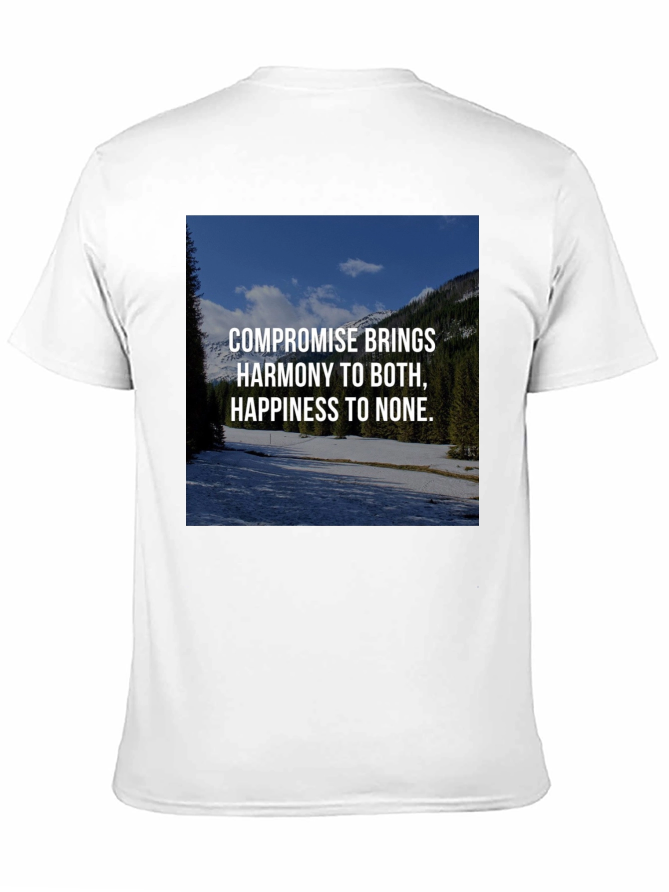 Compromise Harmony Graphic Tee - Unisex Black T-Shirt