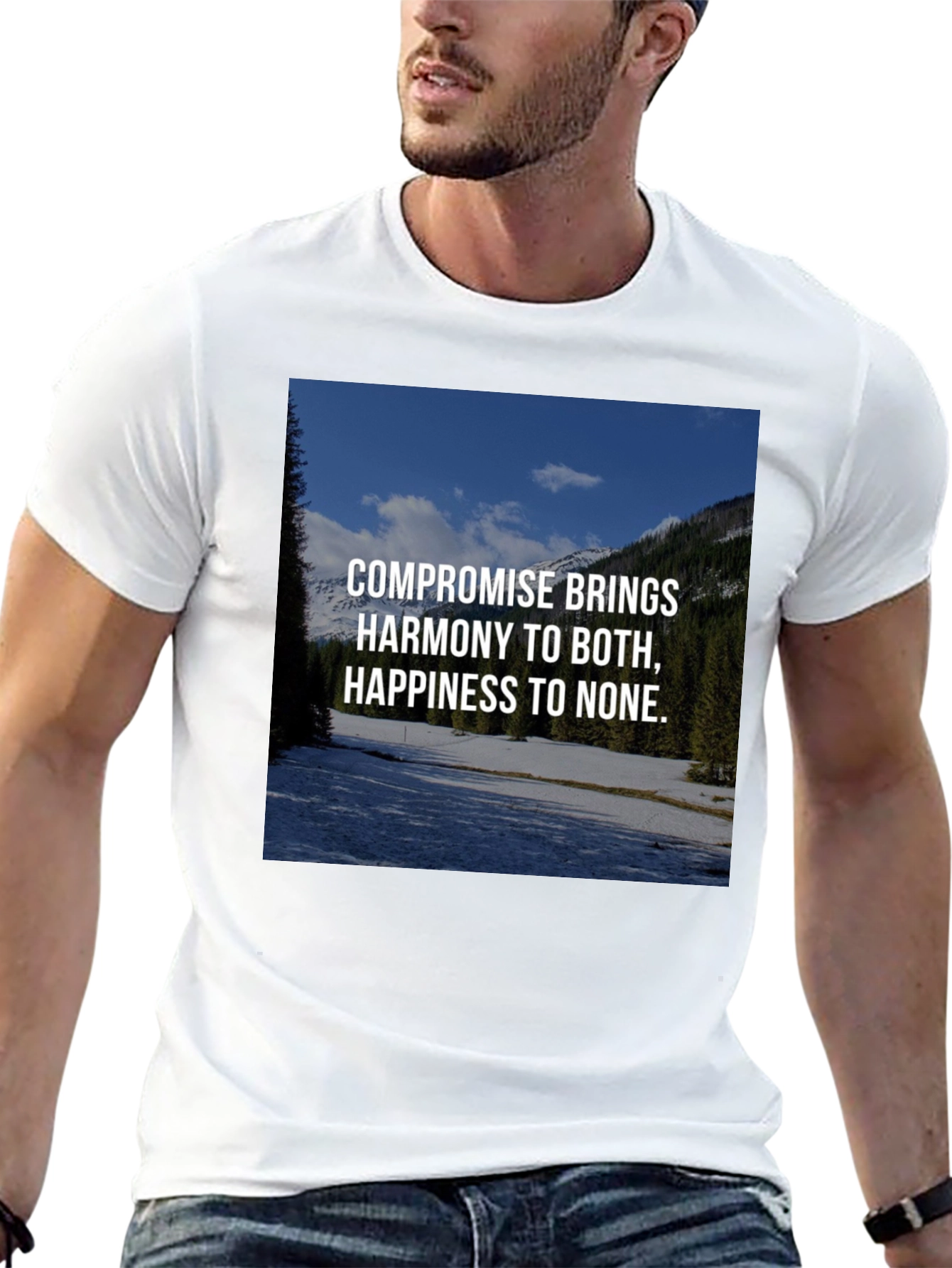 Compromise Harmony Graphic Tee - Unisex Black T-Shirt