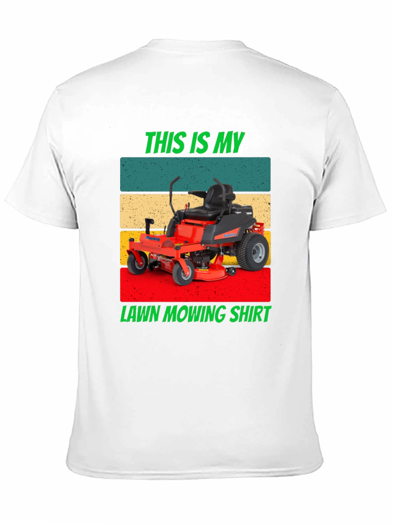 Lawn Mowing Shirt - Retro Design Tee