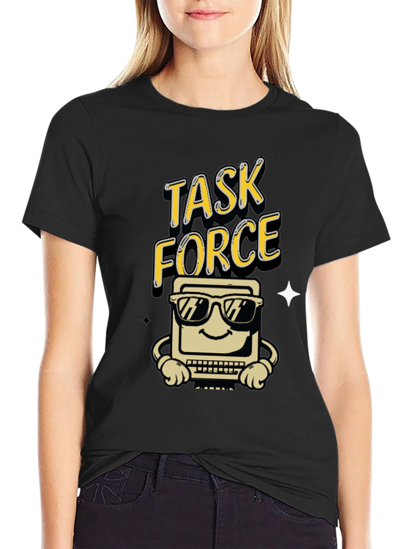 Task Force Computer Graphic Tee - Black