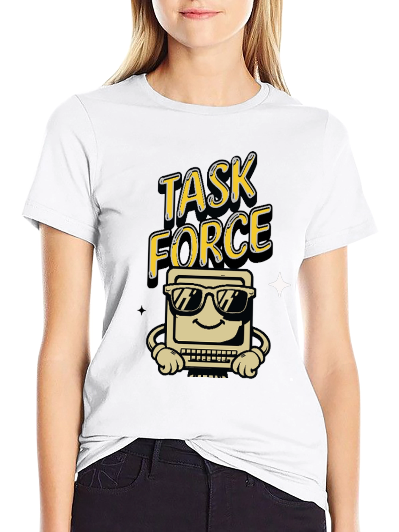 Task Force Computer Graphic Tee - Black