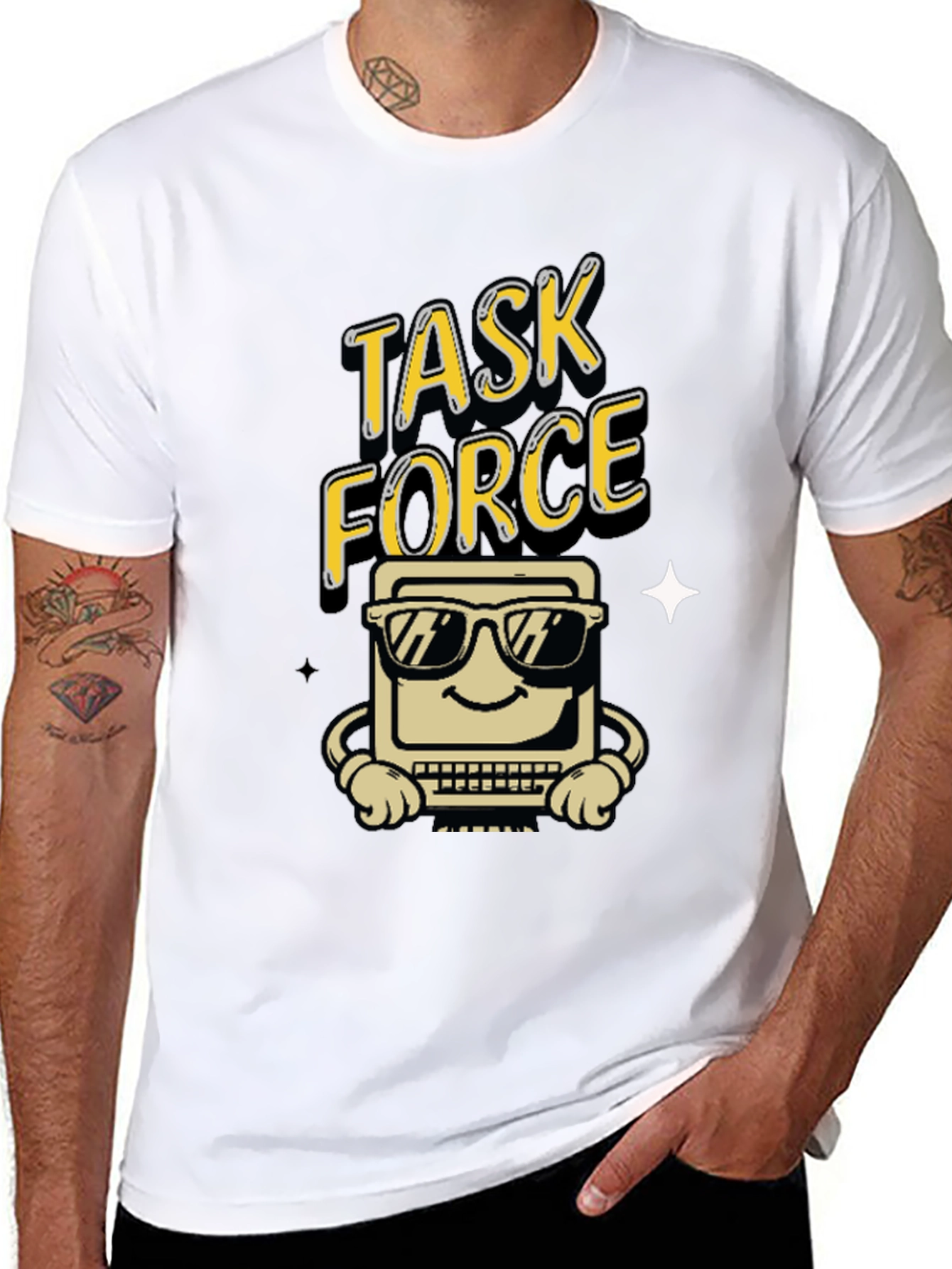 Task Force Computer Graphic Tee - Black