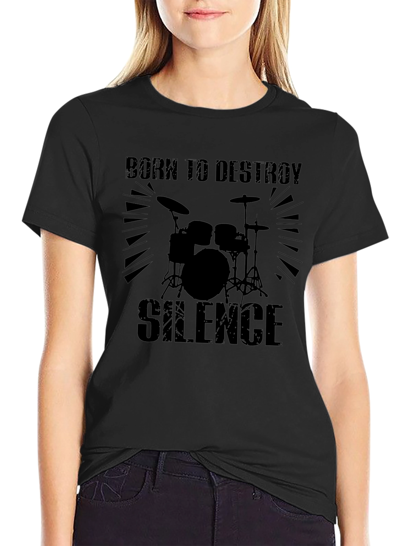Born To Destroy Silence Black T-Shirt
