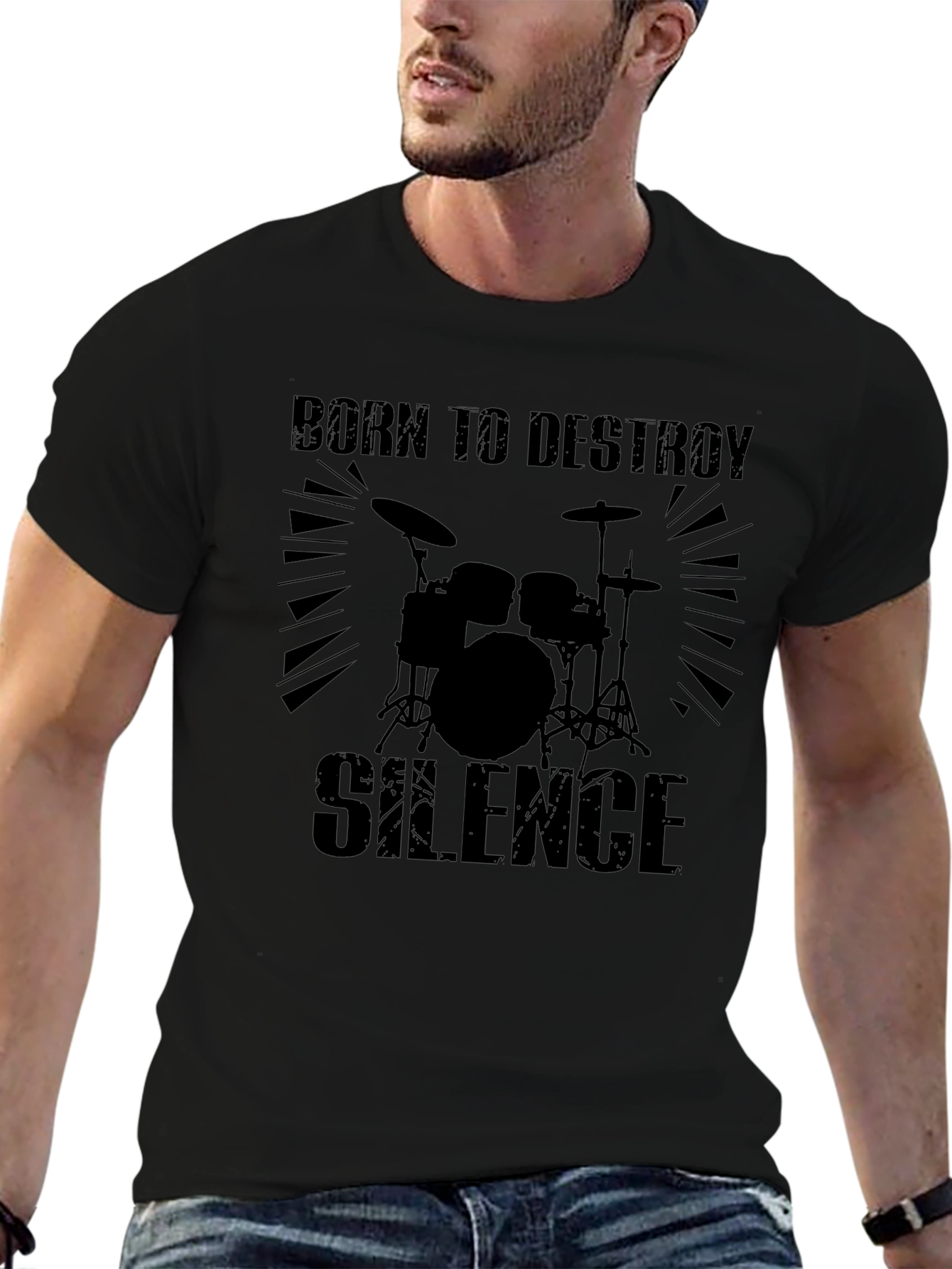 Born To Destroy Silence Black T-Shirt