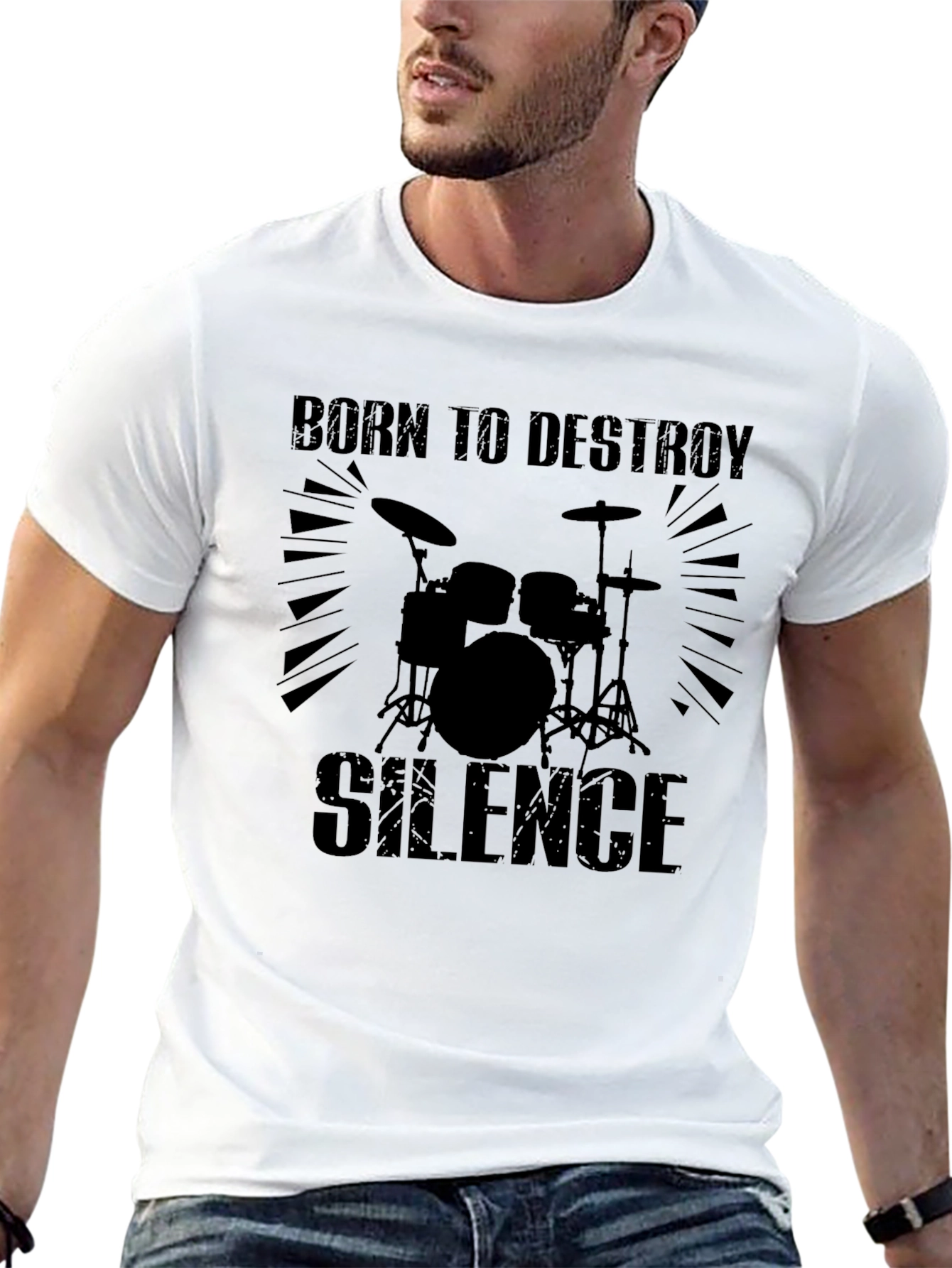 Born To Destroy Silence Black T-Shirt