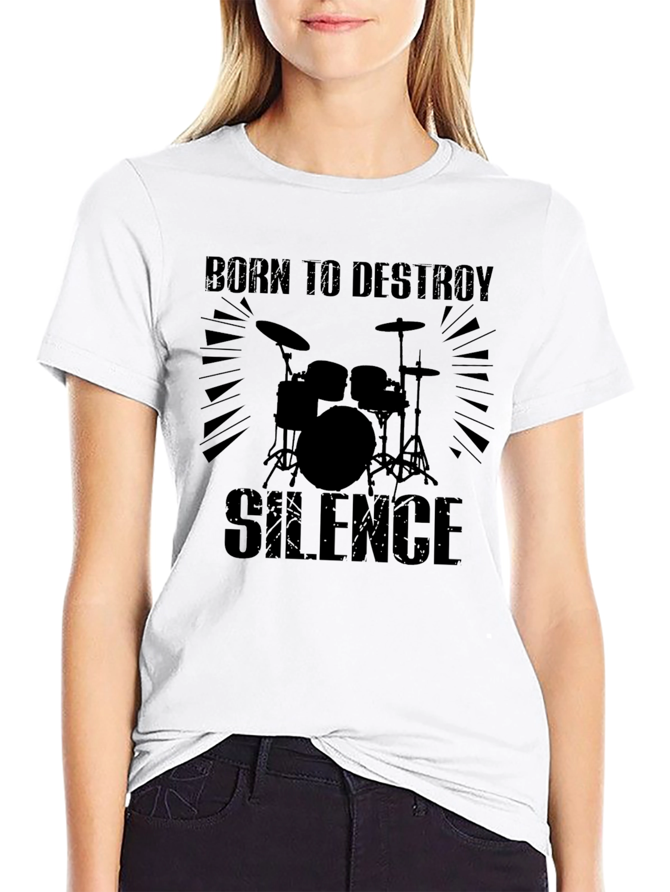 Born To Destroy Silence Black T-Shirt