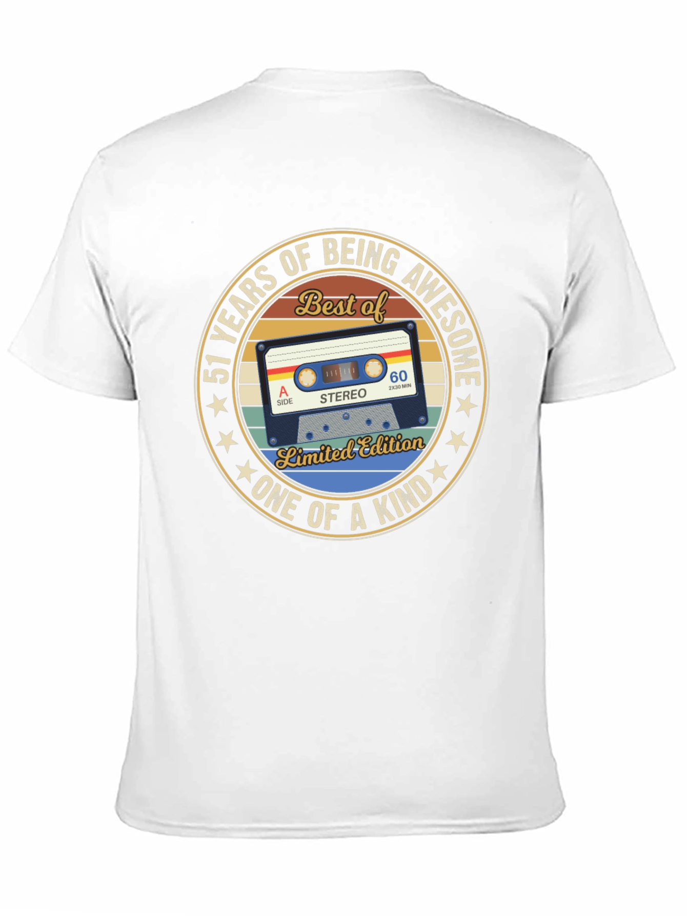 51st Birthday Cassette Tape T-Shirt