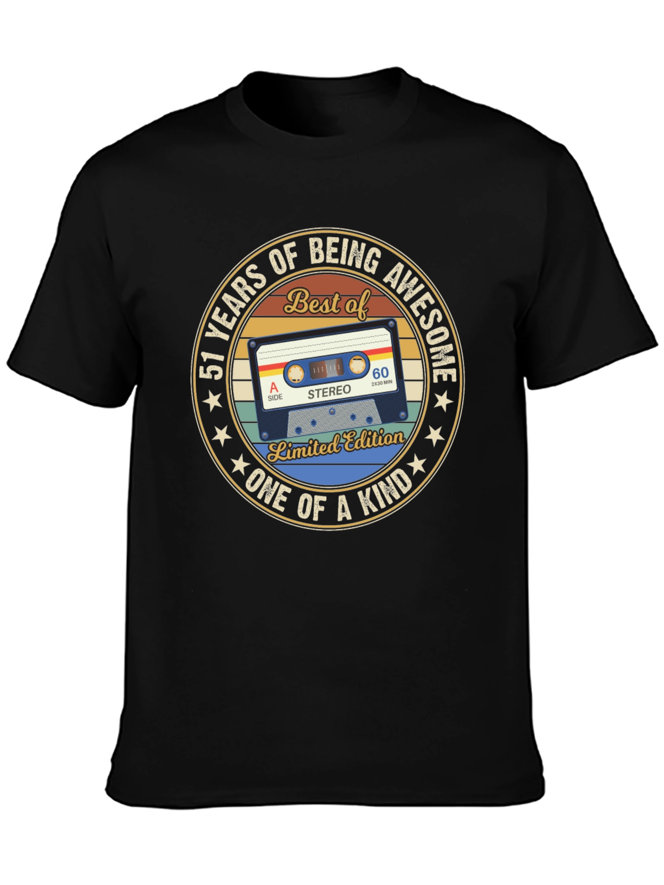 51st Birthday Cassette Tape T-Shirt