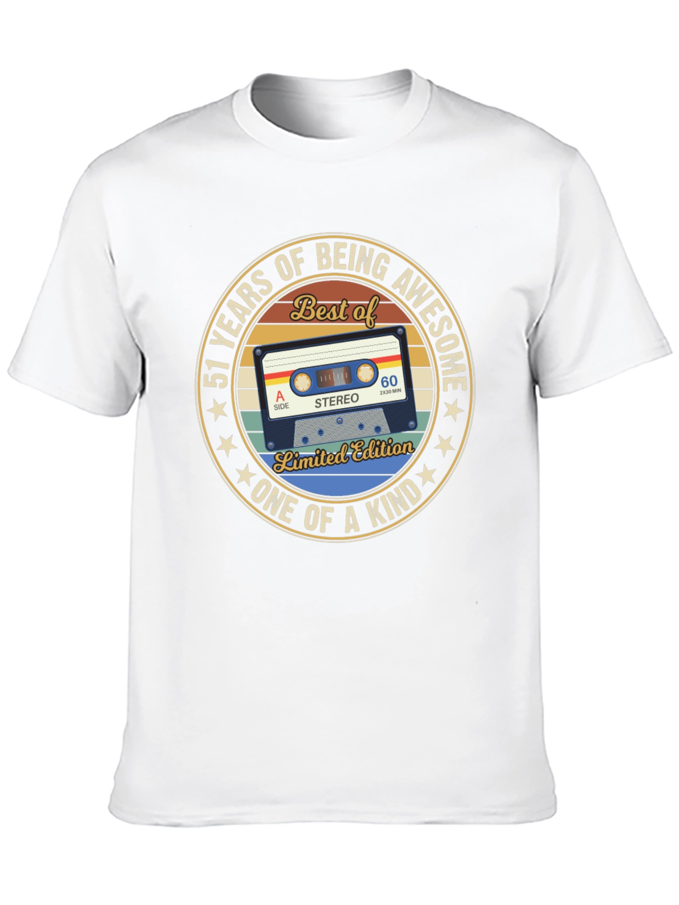 51st Birthday Cassette Tape T-Shirt