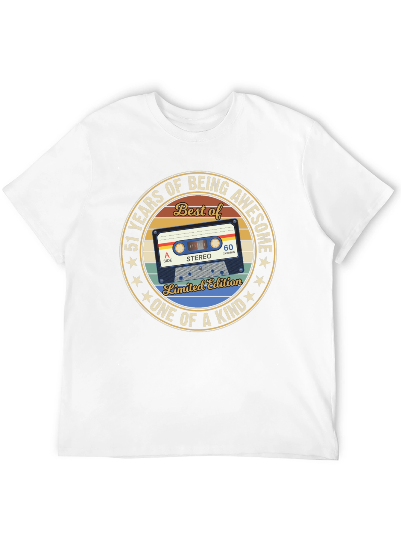 51st Birthday Cassette Tape T-Shirt