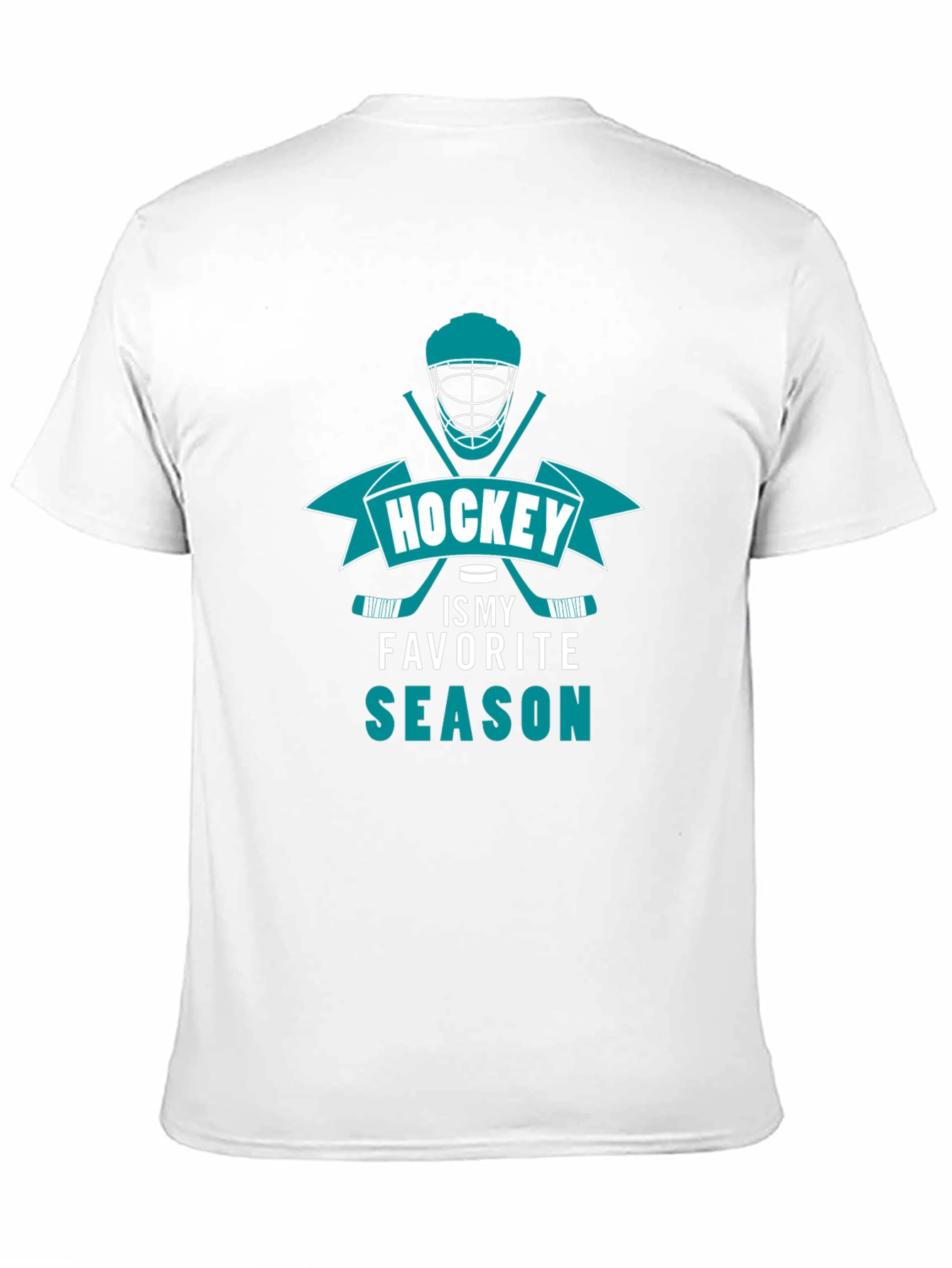 Hockey is My Favorite Season Black T-Shirt