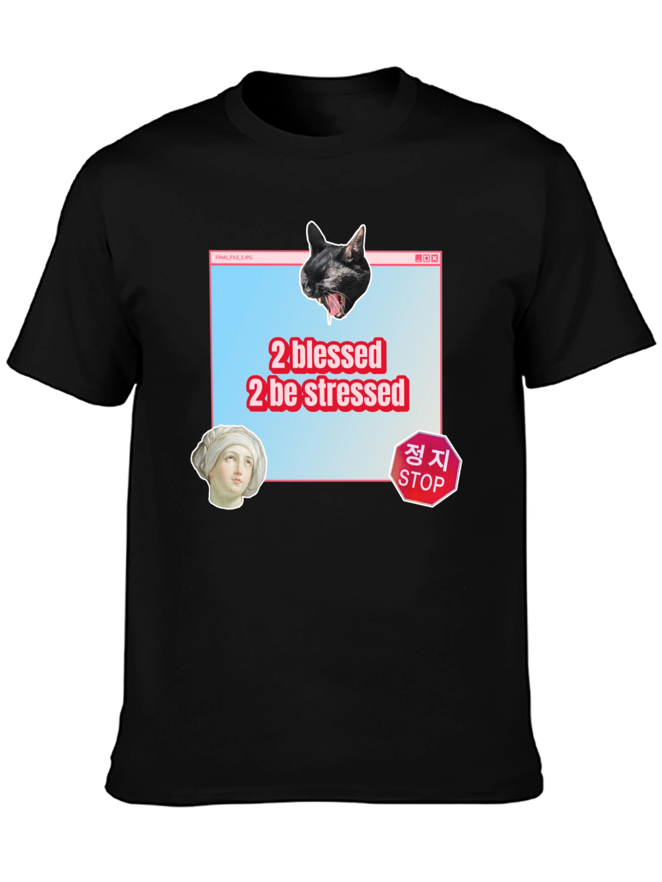 2 Blessed 2 Stressed Graphic Tee