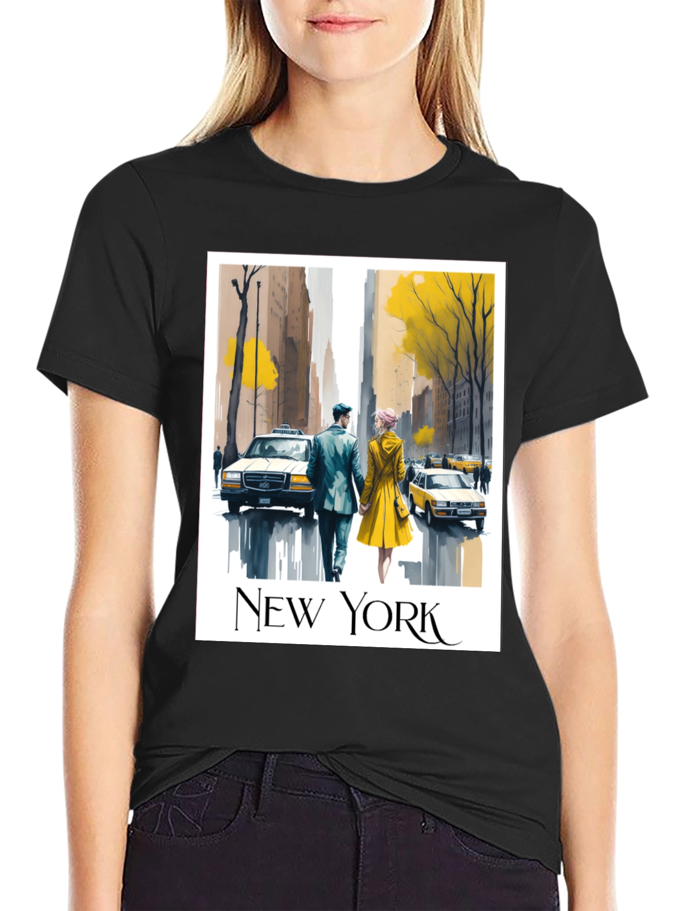 New York City Romance Graphic T-Shirt