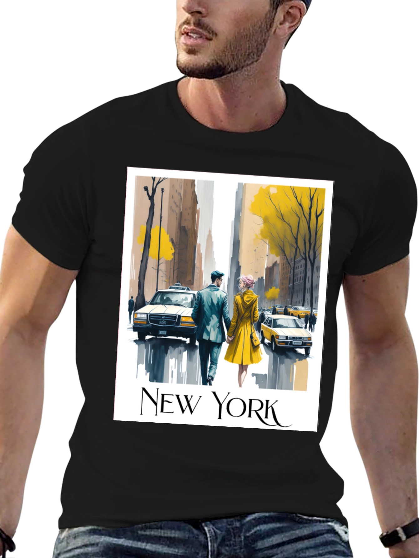 New York City Romance Graphic T-Shirt