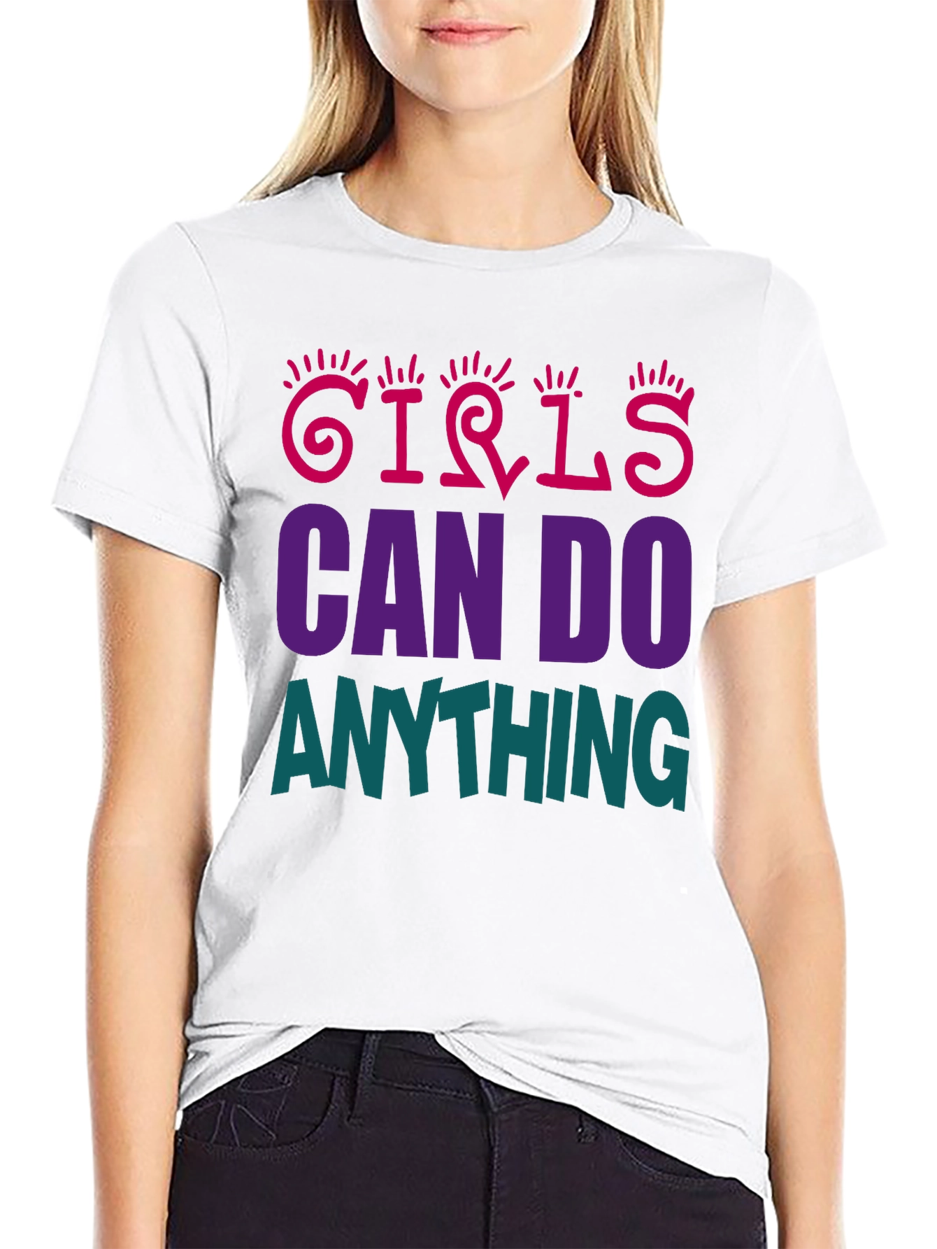 Girls Can Do Anything Graphic T-Shirt