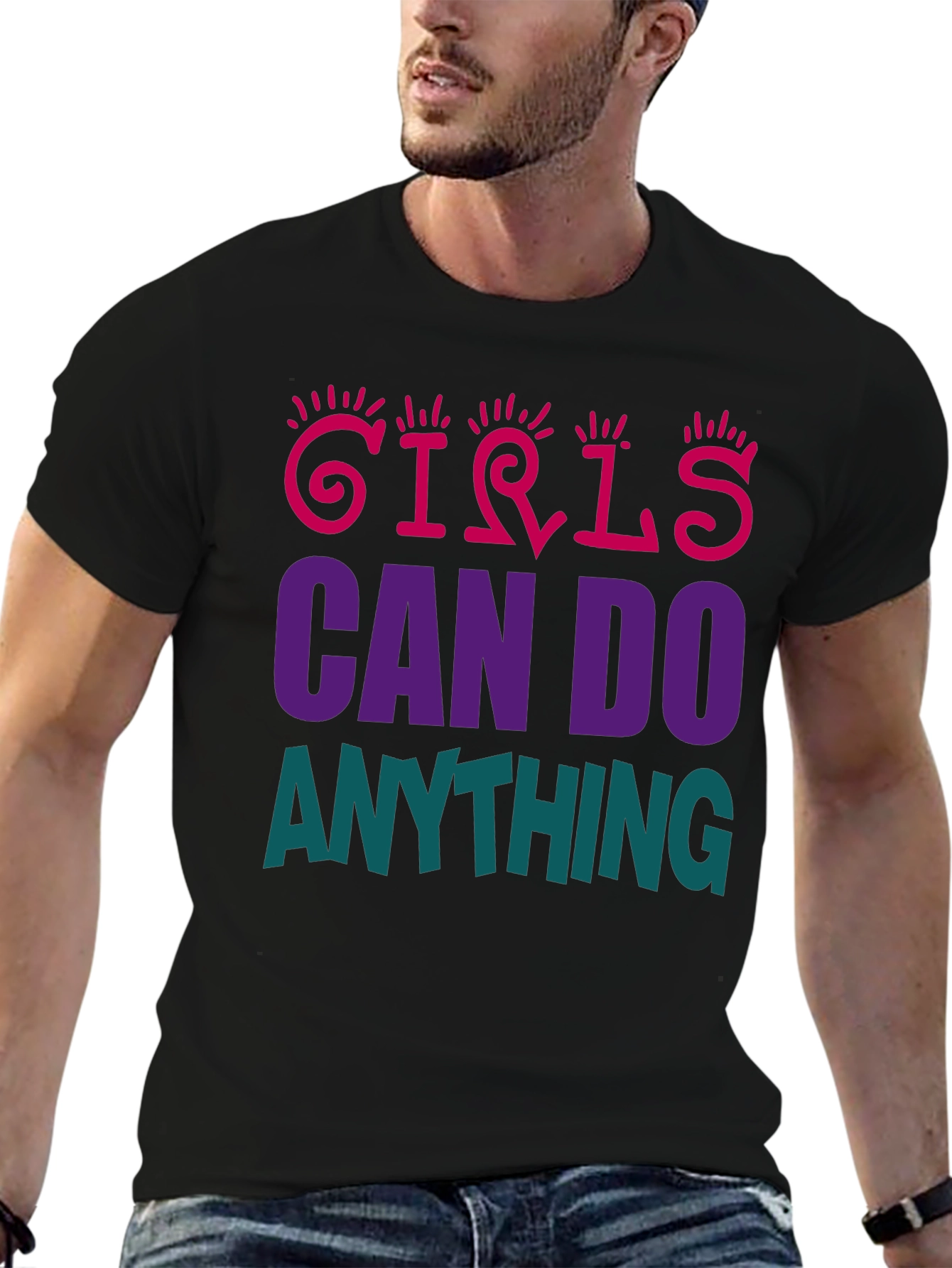 Girls Can Do Anything Graphic T-Shirt