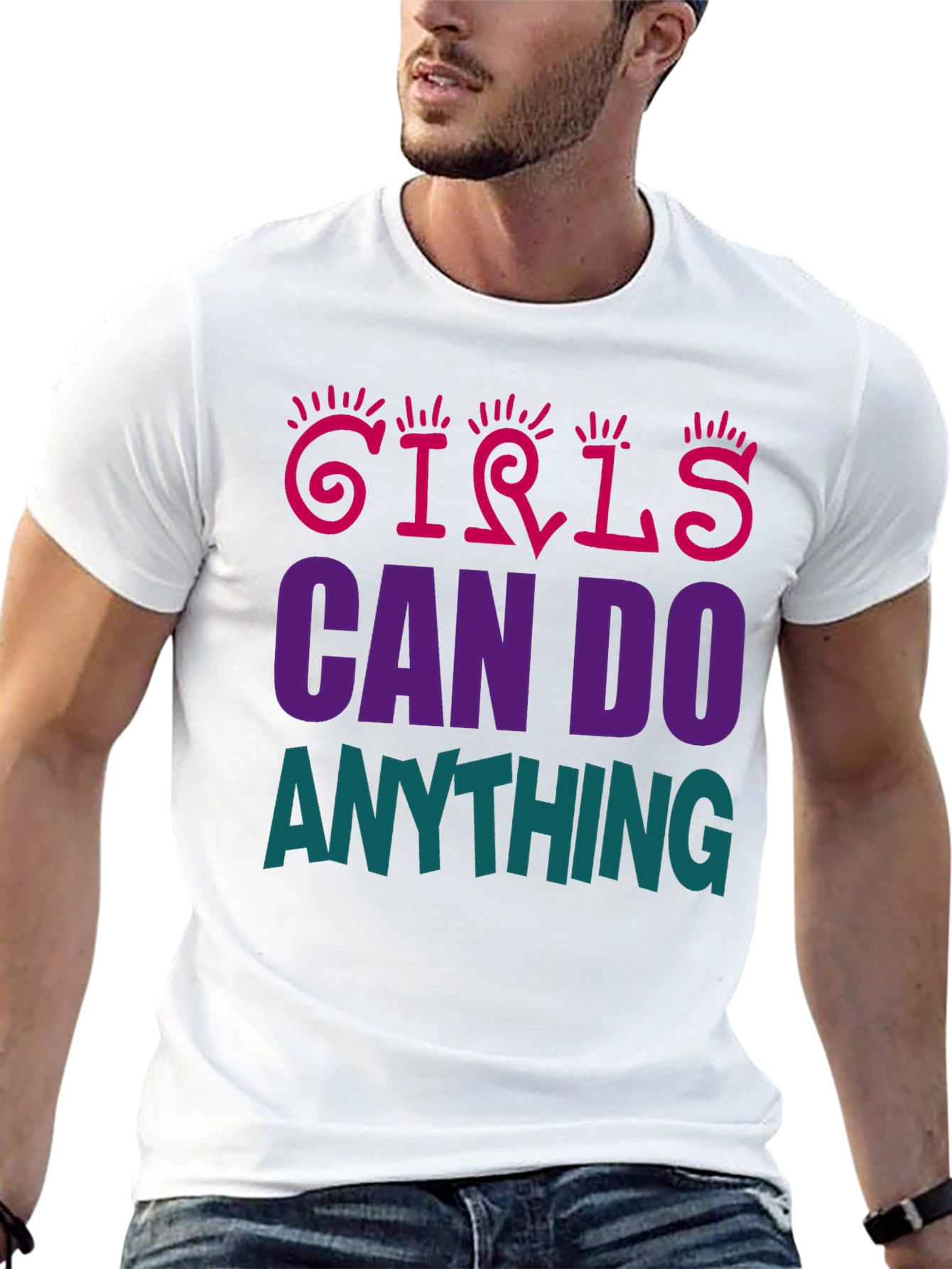 Girls Can Do Anything Graphic T-Shirt