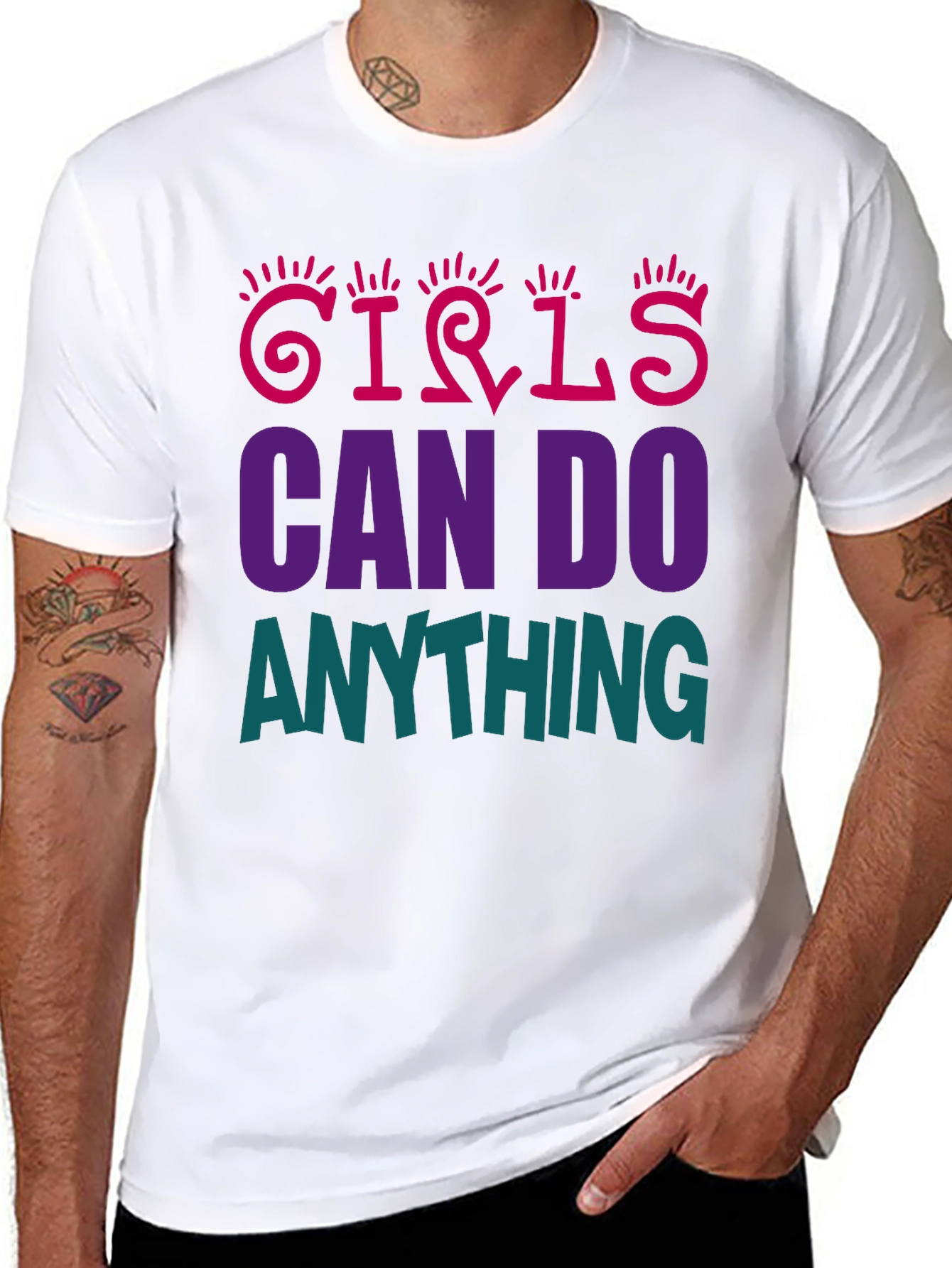 Girls Can Do Anything Graphic T-Shirt