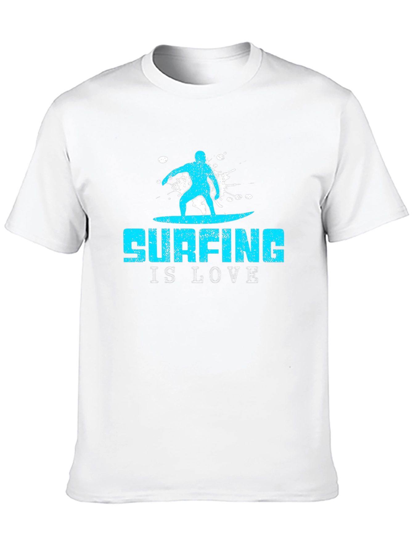 Surfing is Love Black Graphic Tee