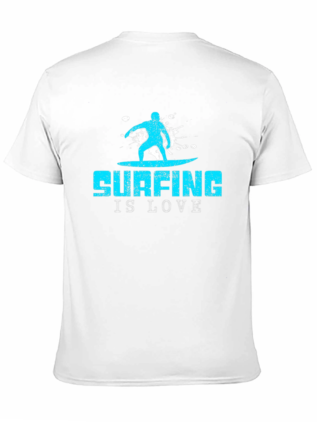 Surfing is Love Black Graphic Tee