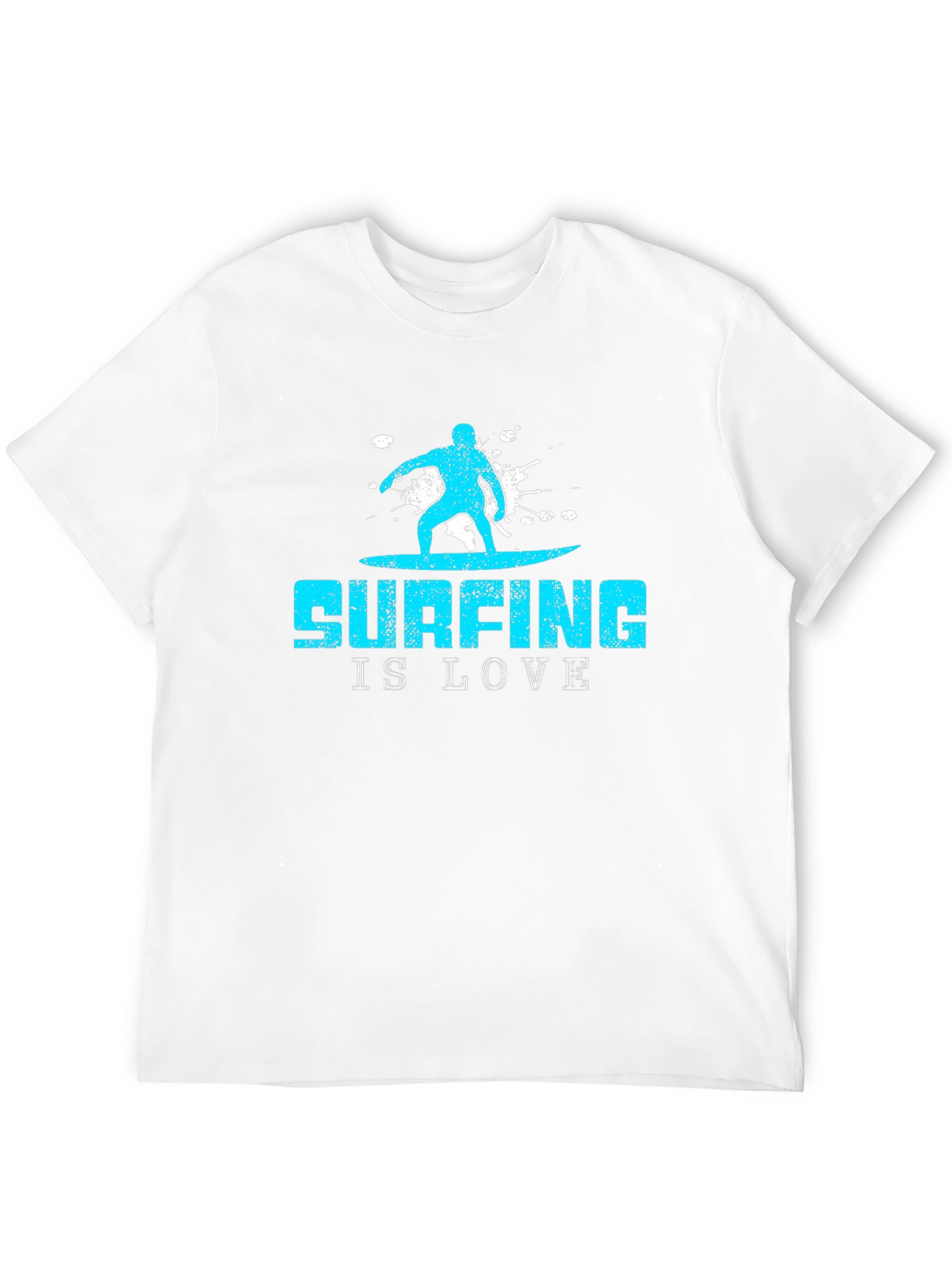 Surfing is Love Black Graphic Tee