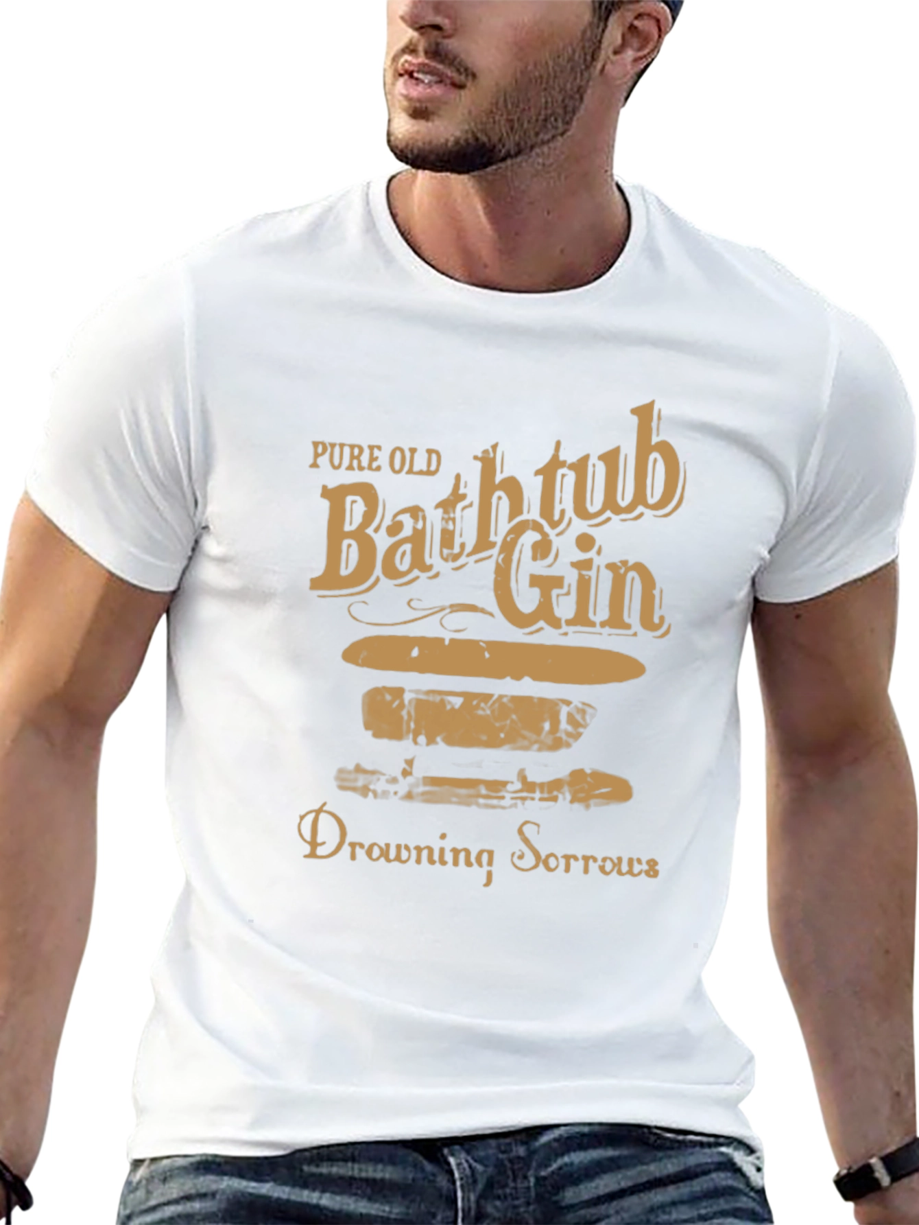Pure Old Bathtub Gin Drowning Sorrows T-Shirt