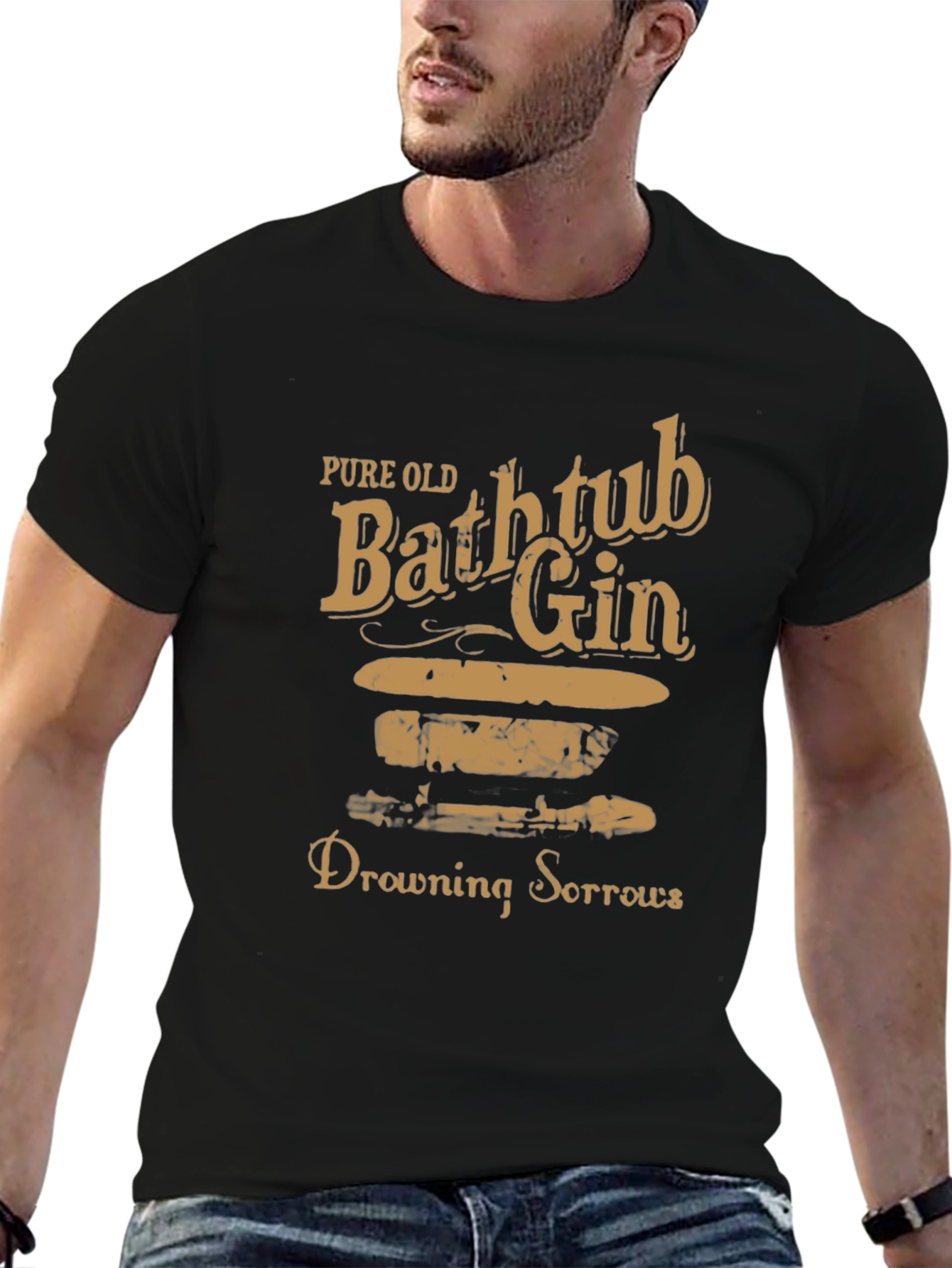 Pure Old Bathtub Gin Drowning Sorrows T-Shirt