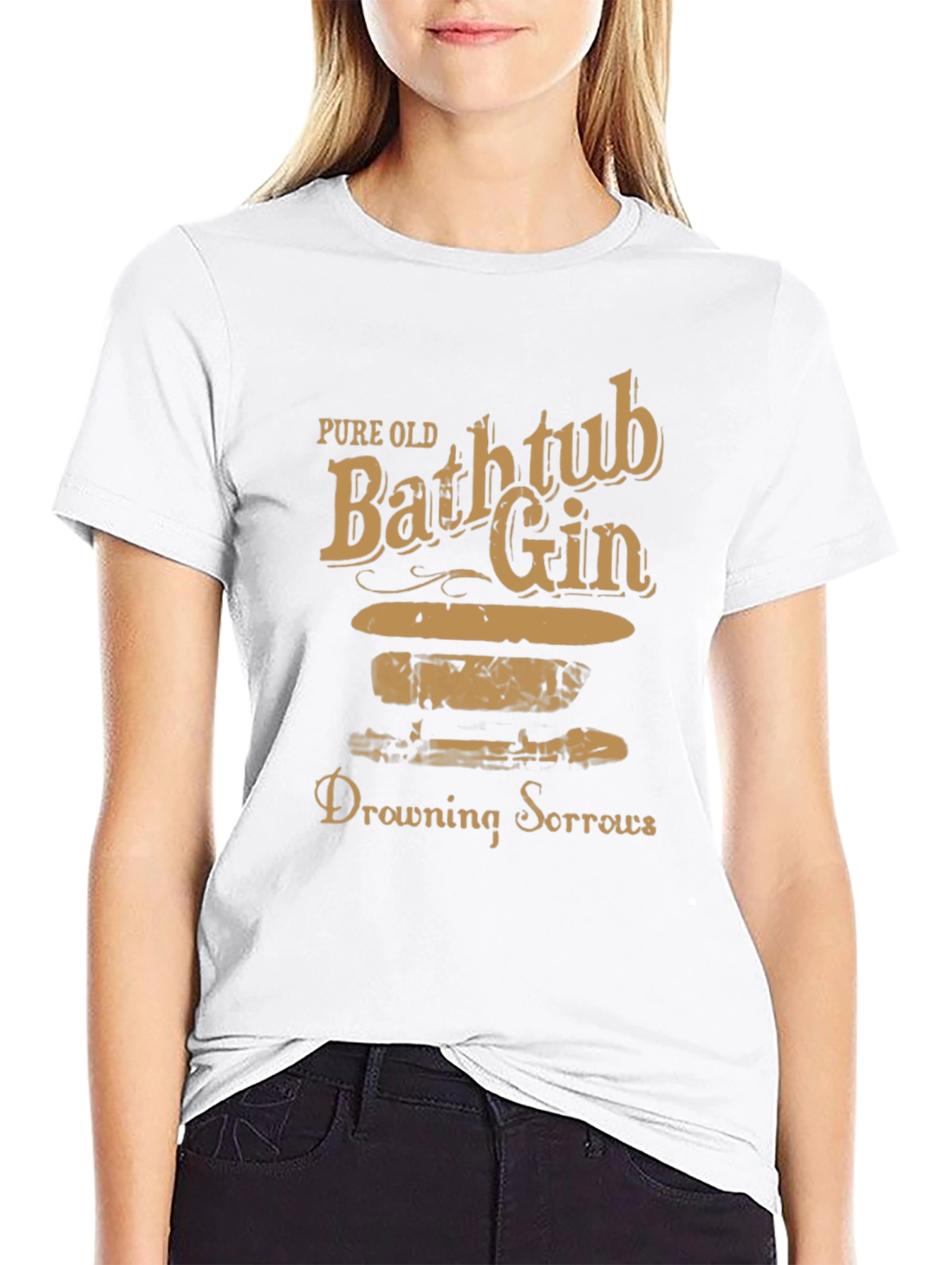 Pure Old Bathtub Gin Drowning Sorrows T-Shirt