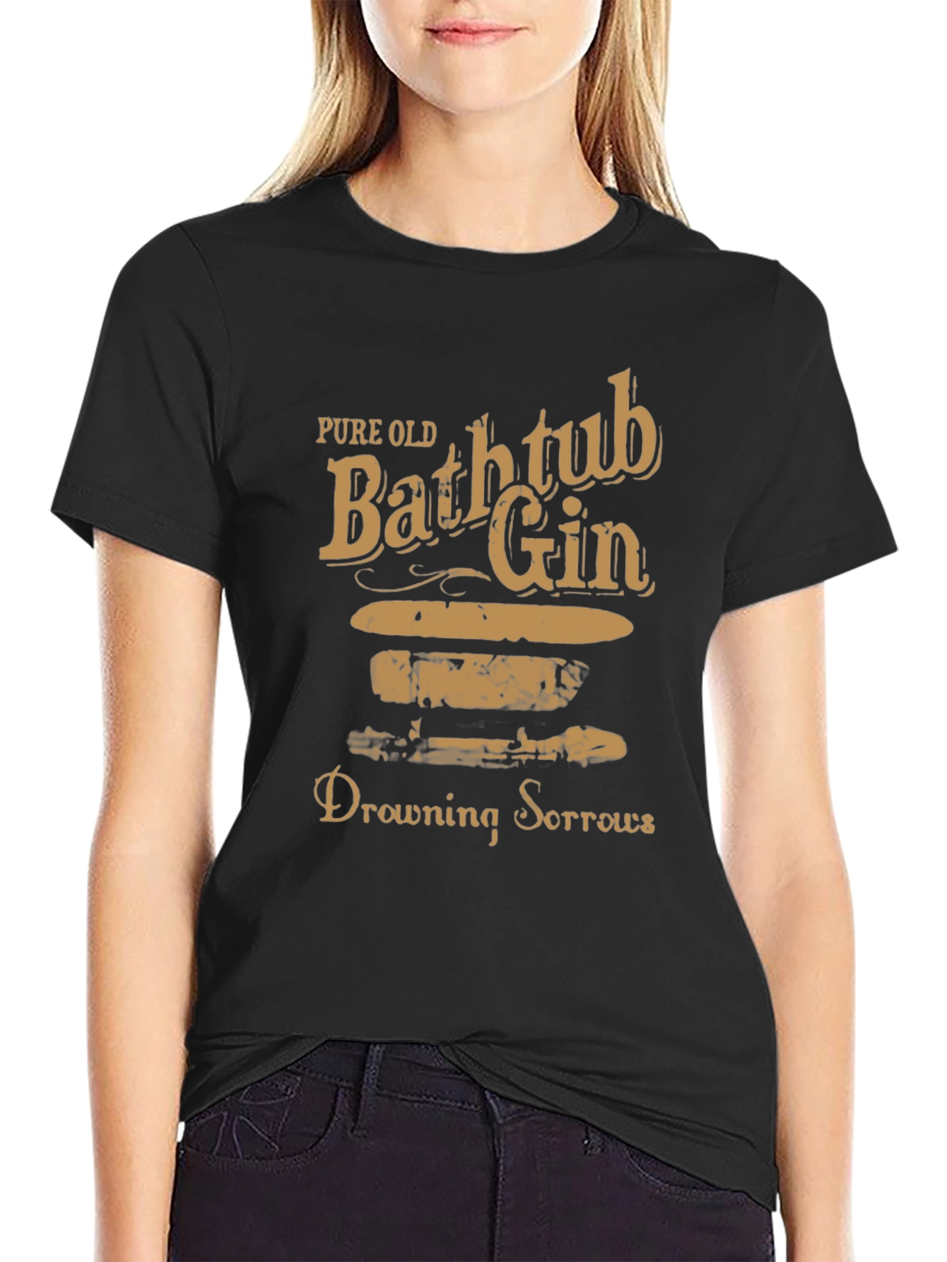 Pure Old Bathtub Gin Drowning Sorrows T-Shirt