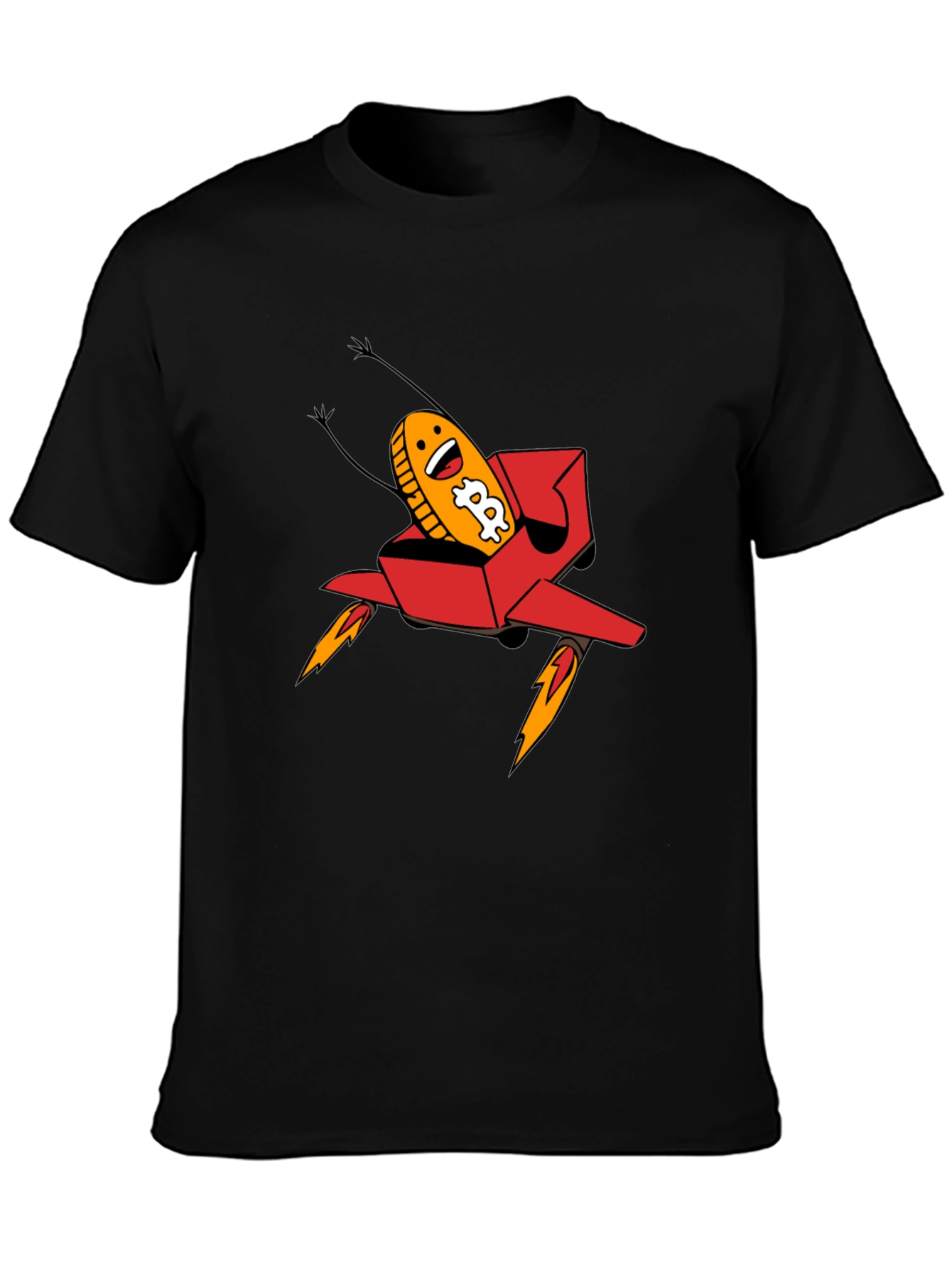 Bitcoin Rocket T-Shirt - Crypto Currency Tee