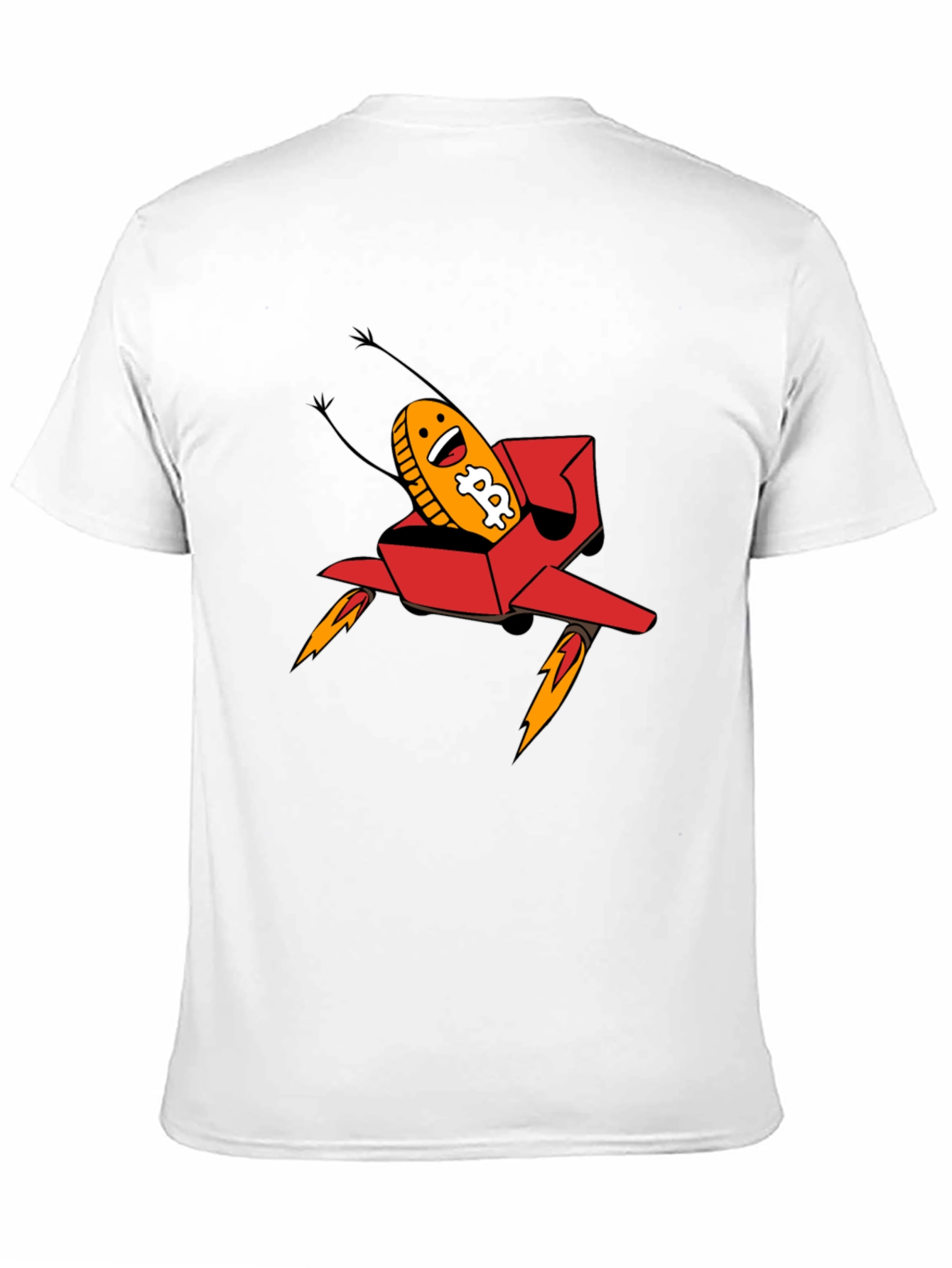 Bitcoin Rocket T-Shirt - Crypto Currency Tee