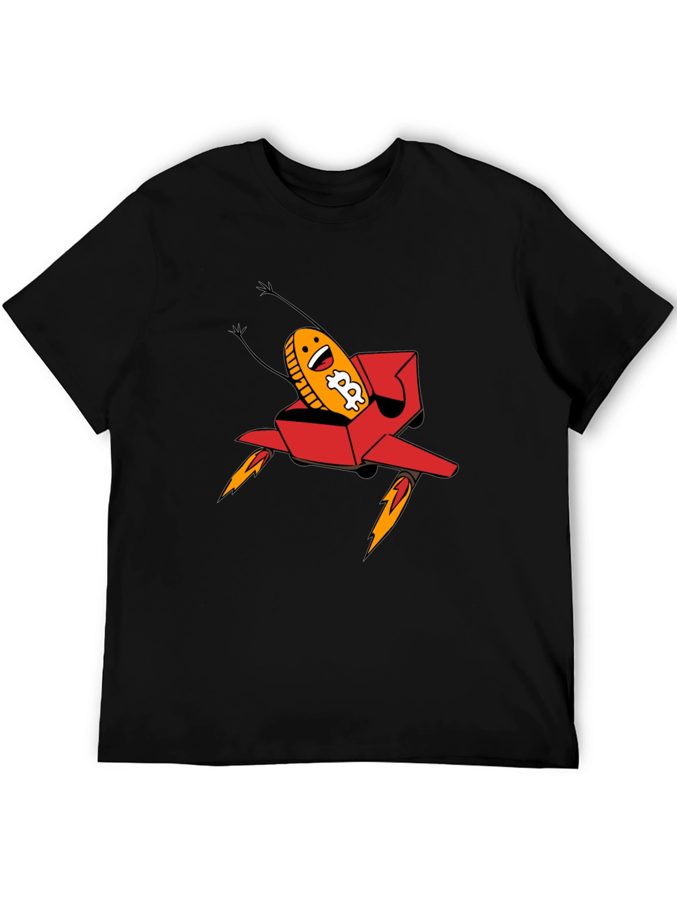 Bitcoin Rocket T-Shirt - Crypto Currency Tee