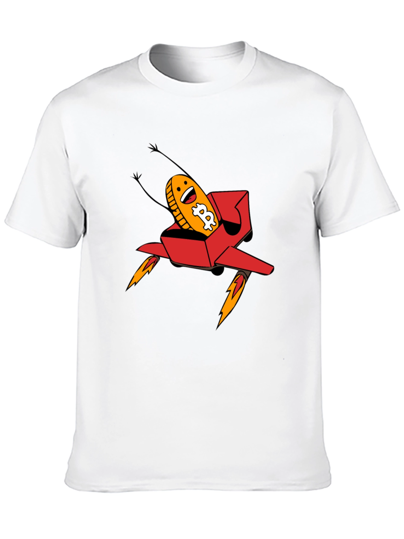 Bitcoin Rocket T-Shirt - Crypto Currency Tee