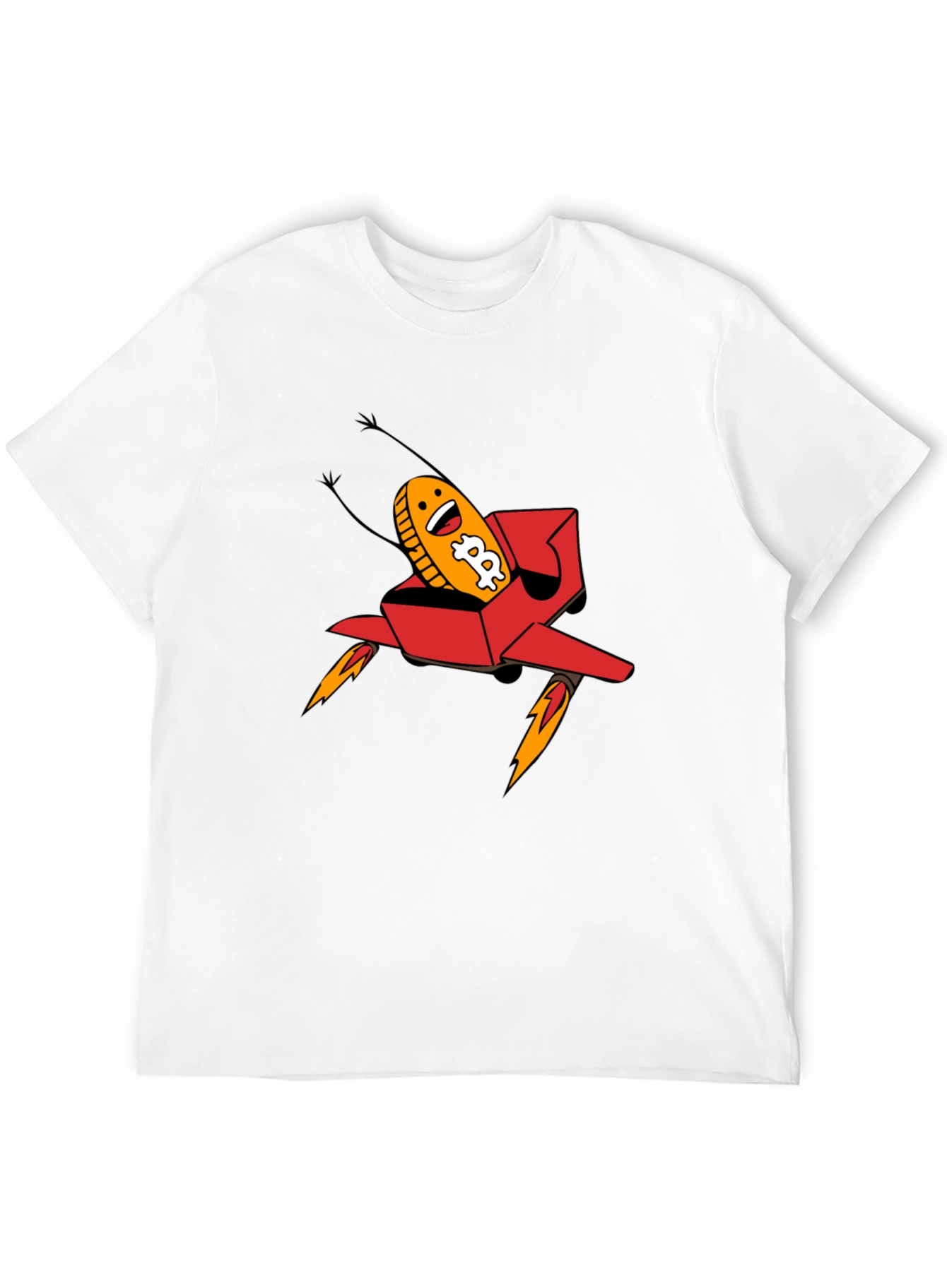Bitcoin Rocket T-Shirt - Crypto Currency Tee