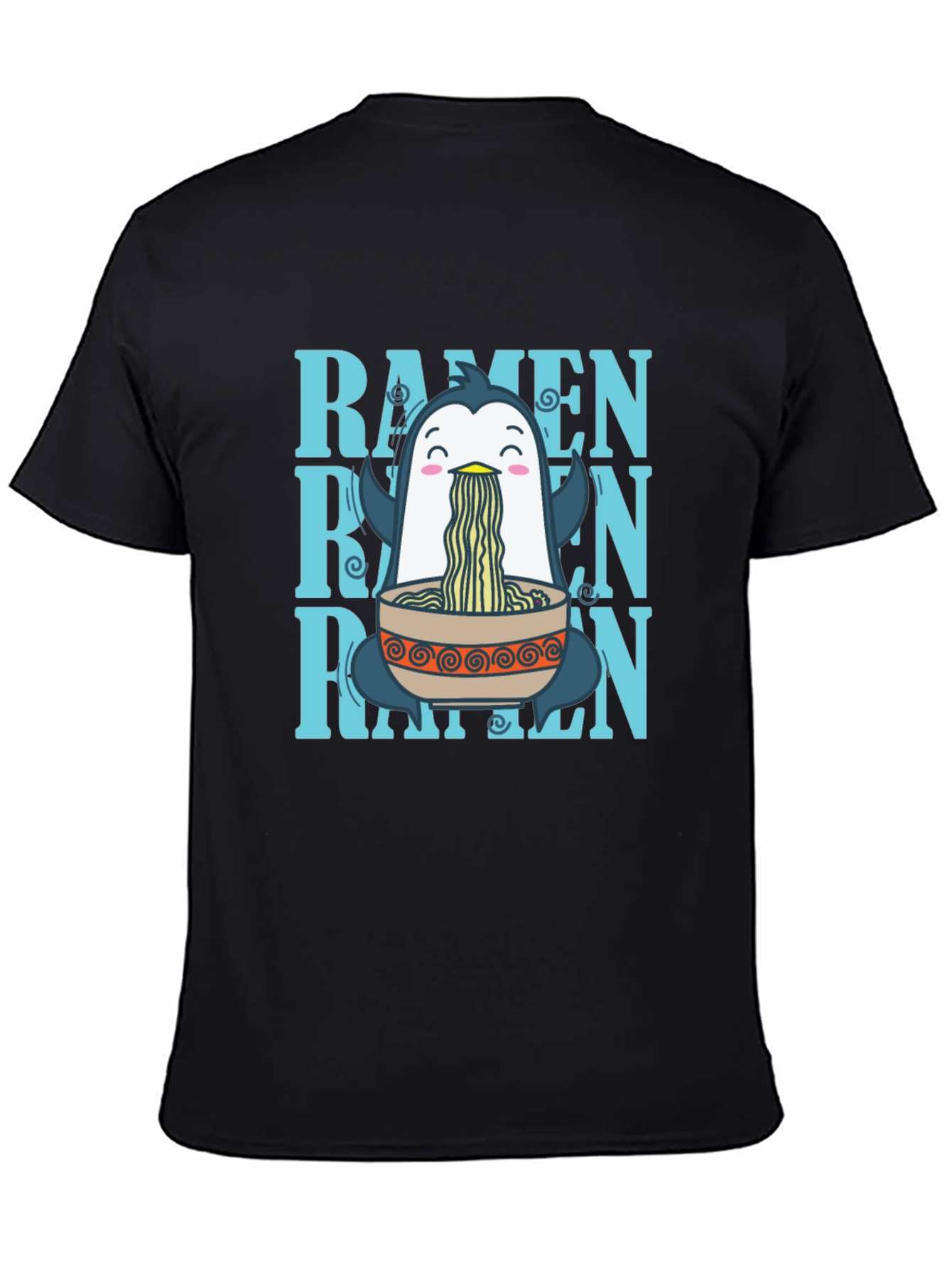 Ramen Penguin Graphic T-Shirt - Unique Anime Foodie Tee