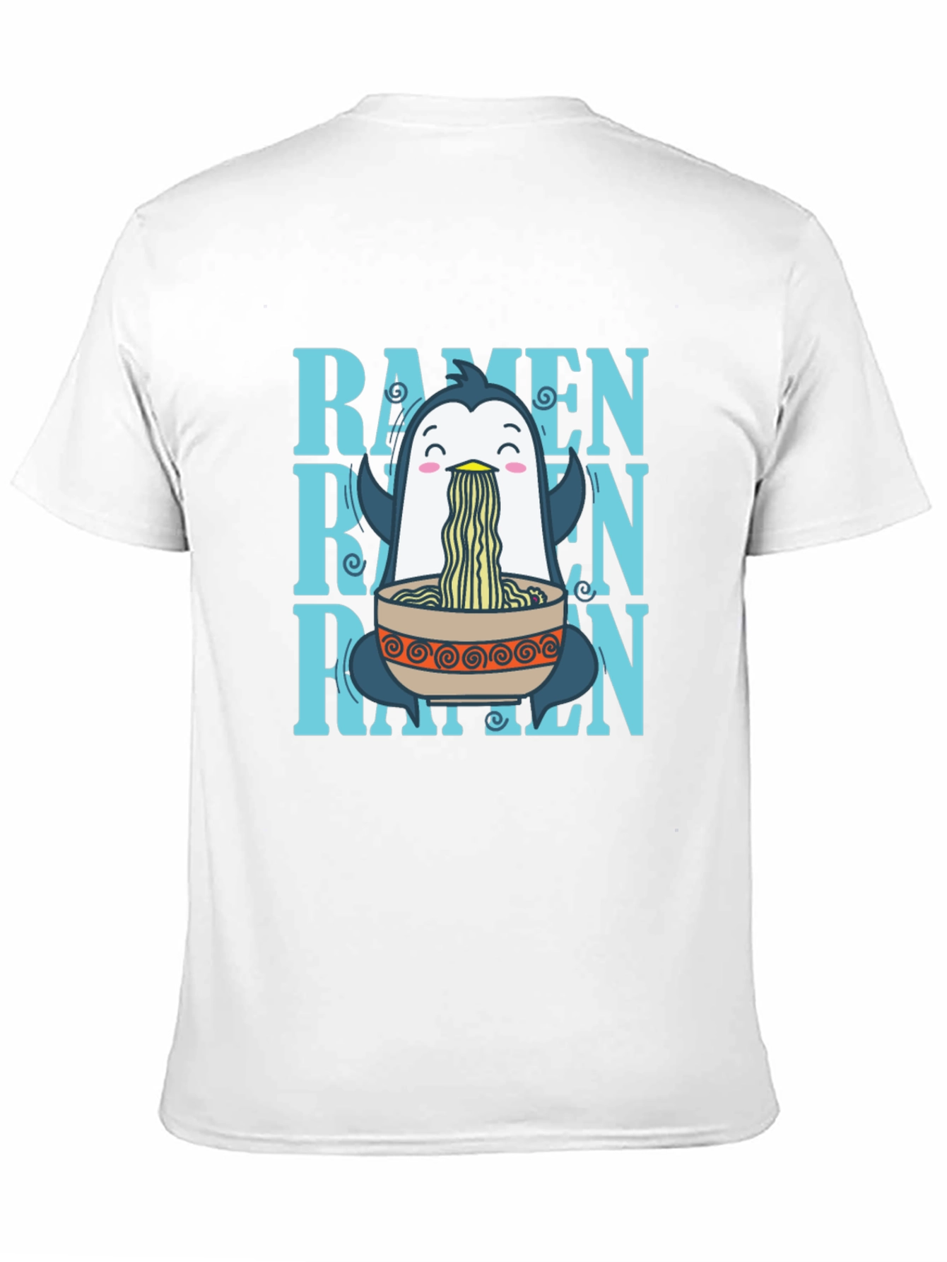 Ramen Penguin Graphic T-Shirt - Unique Anime Foodie Tee