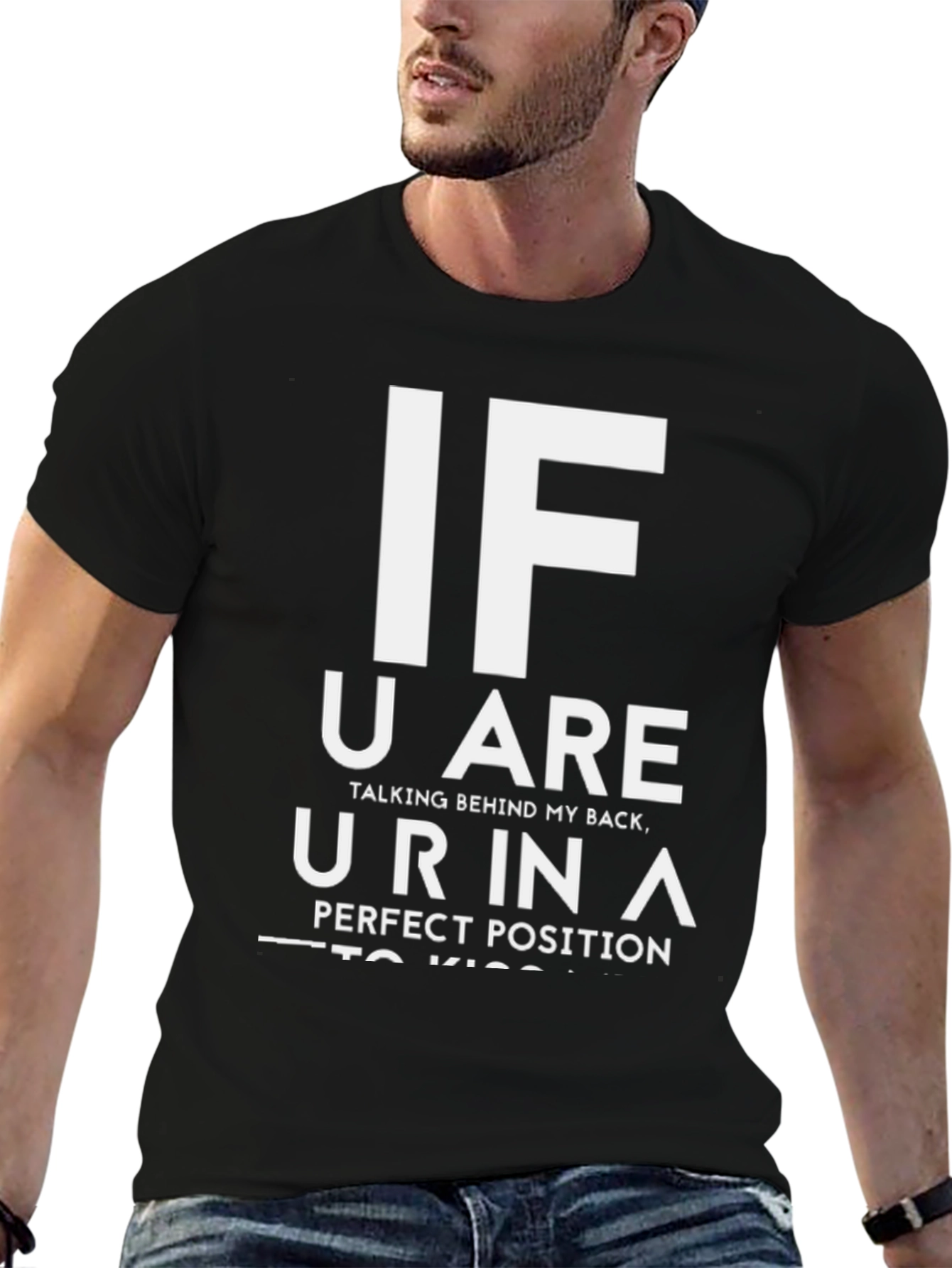 Funny Sarcastic Graphic Tee - Perfect Kiss Position