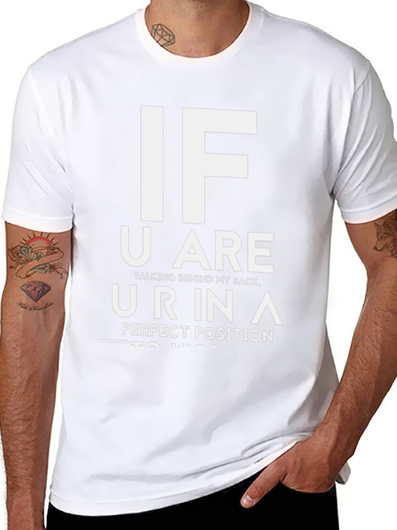Funny Sarcastic Graphic Tee - Perfect Kiss Position