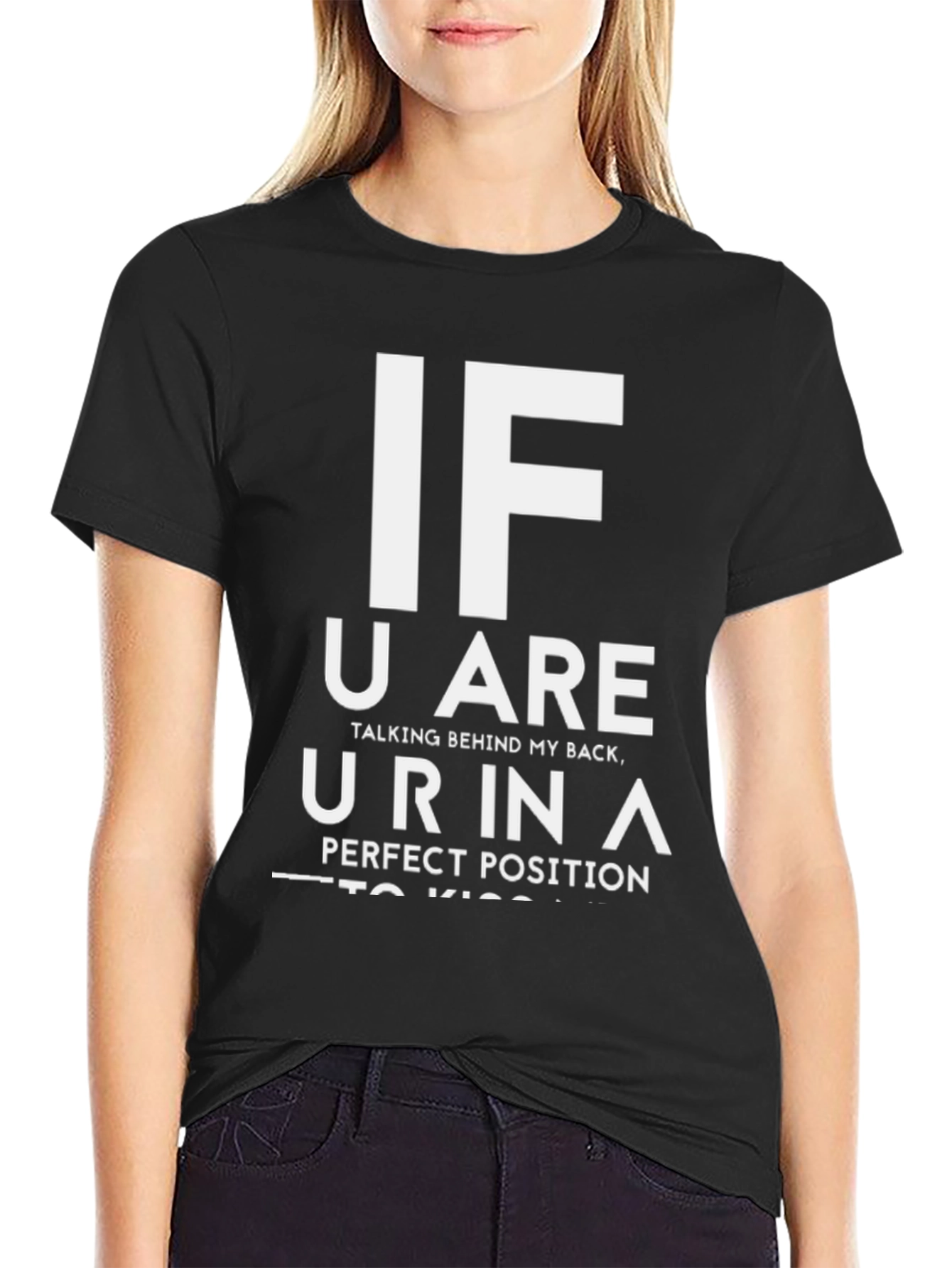 Funny Sarcastic Graphic Tee - Perfect Kiss Position