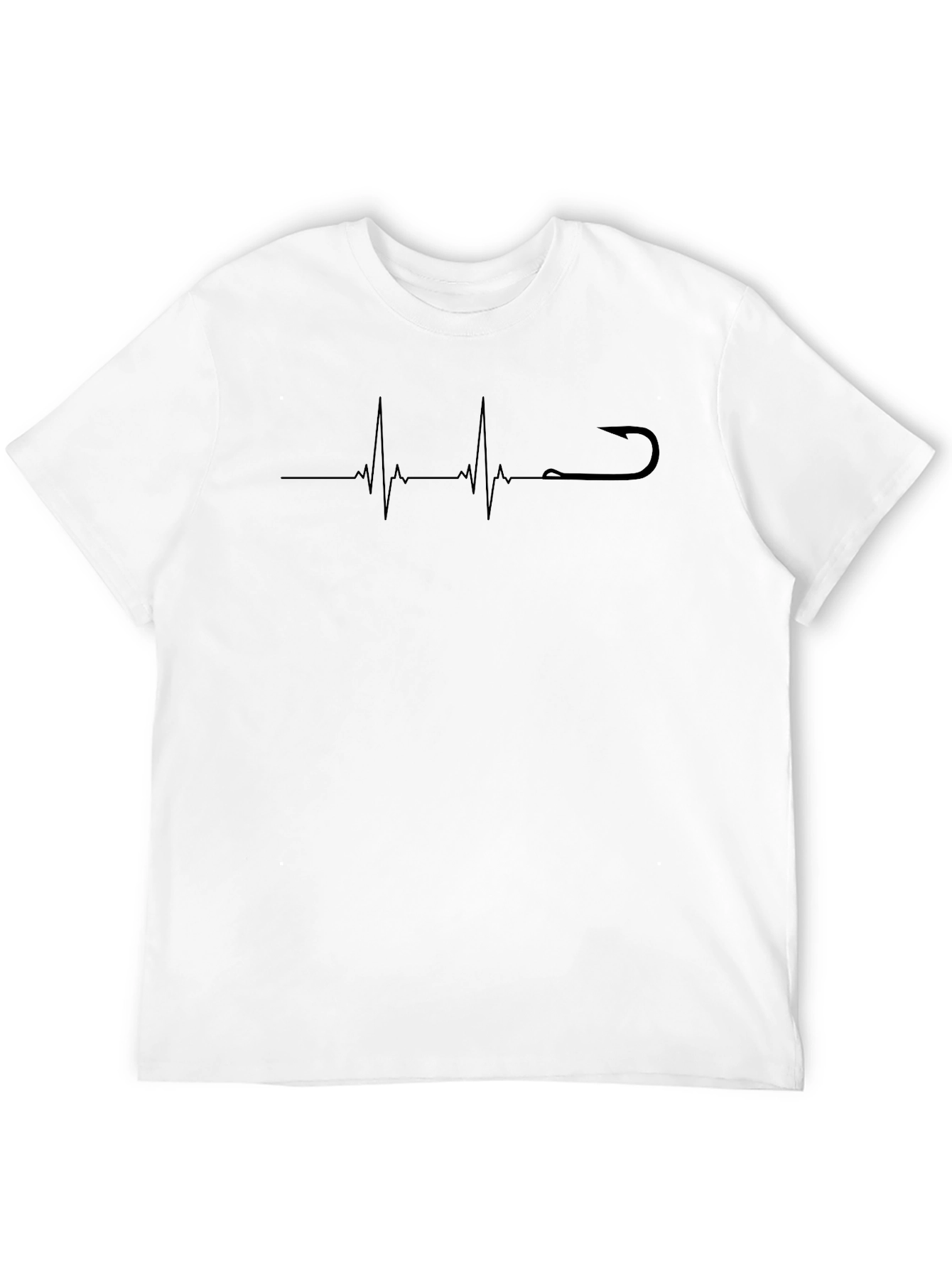 Fishing Heartbeat T-Shirt - Hooked on Life!