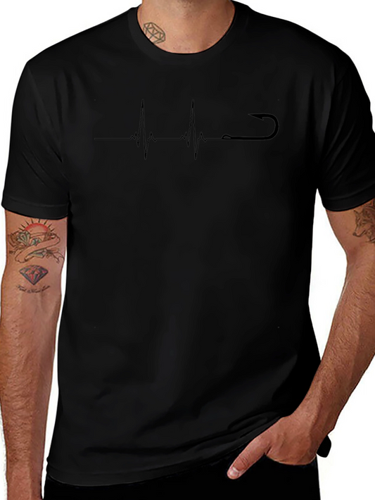 Fishing Heartbeat T-Shirt - Hooked on Life!