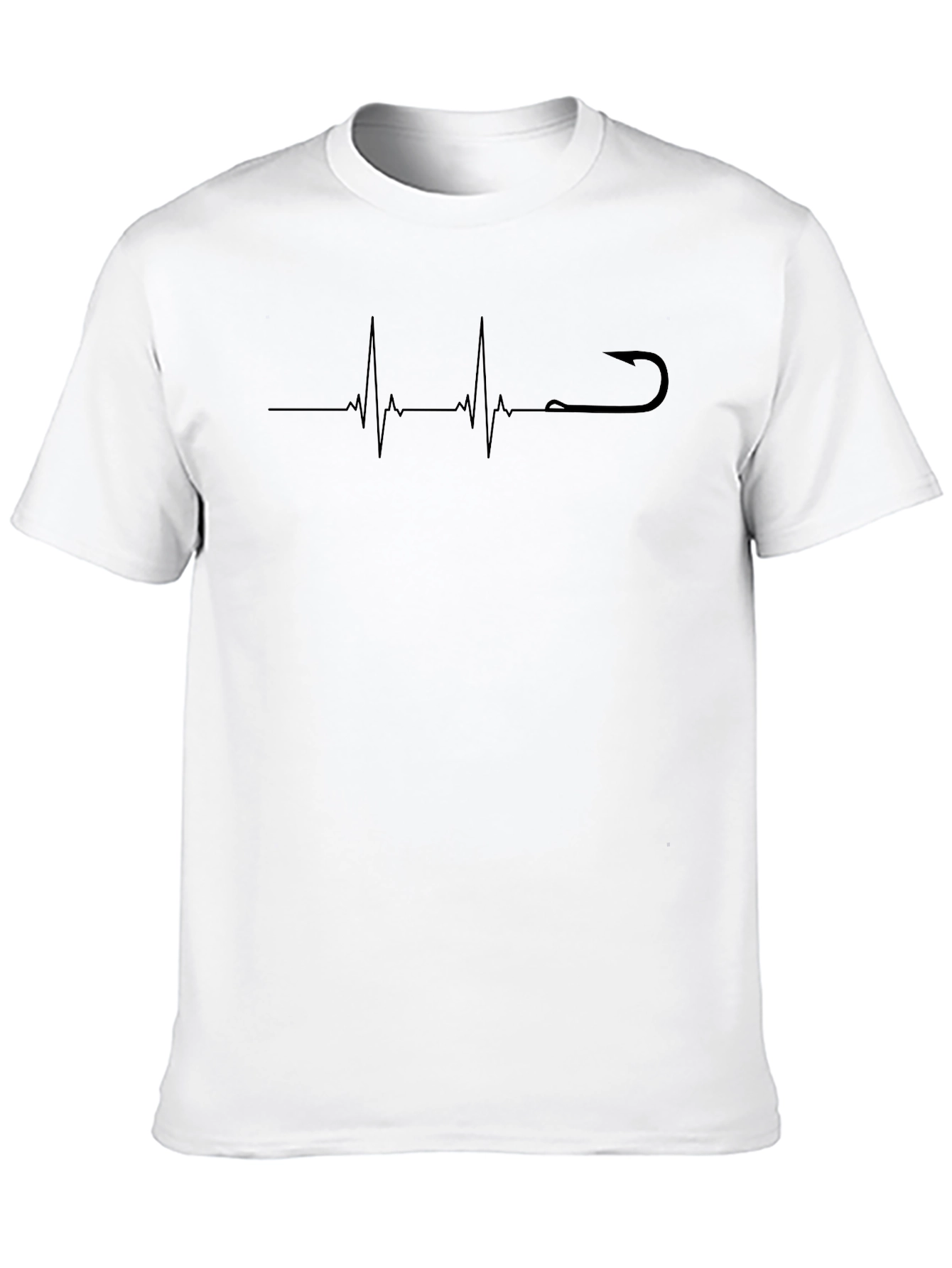 Fishing Heartbeat T-Shirt - Hooked on Life!