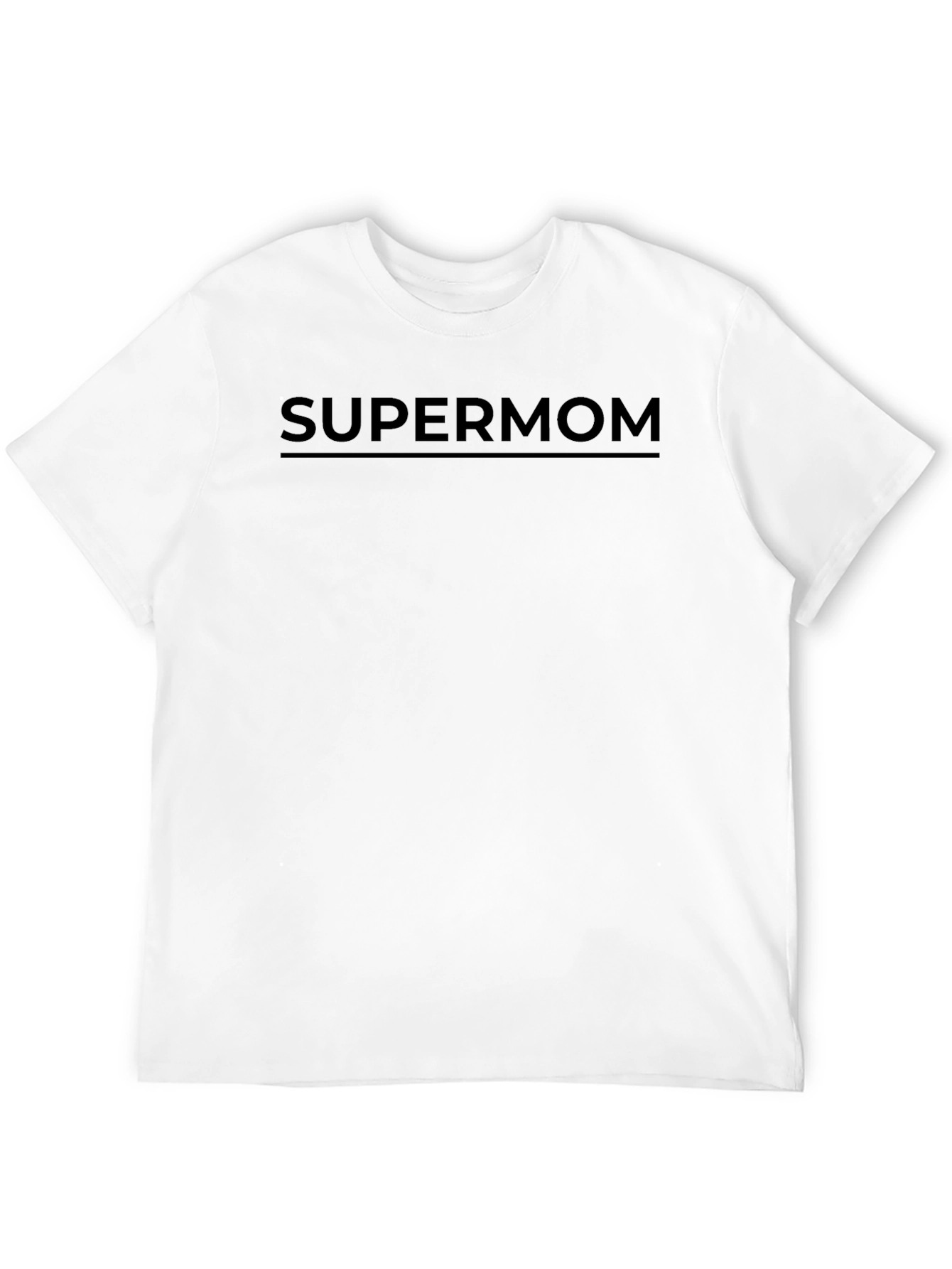 Supermom T-Shirt - Black Crew Neck Tee