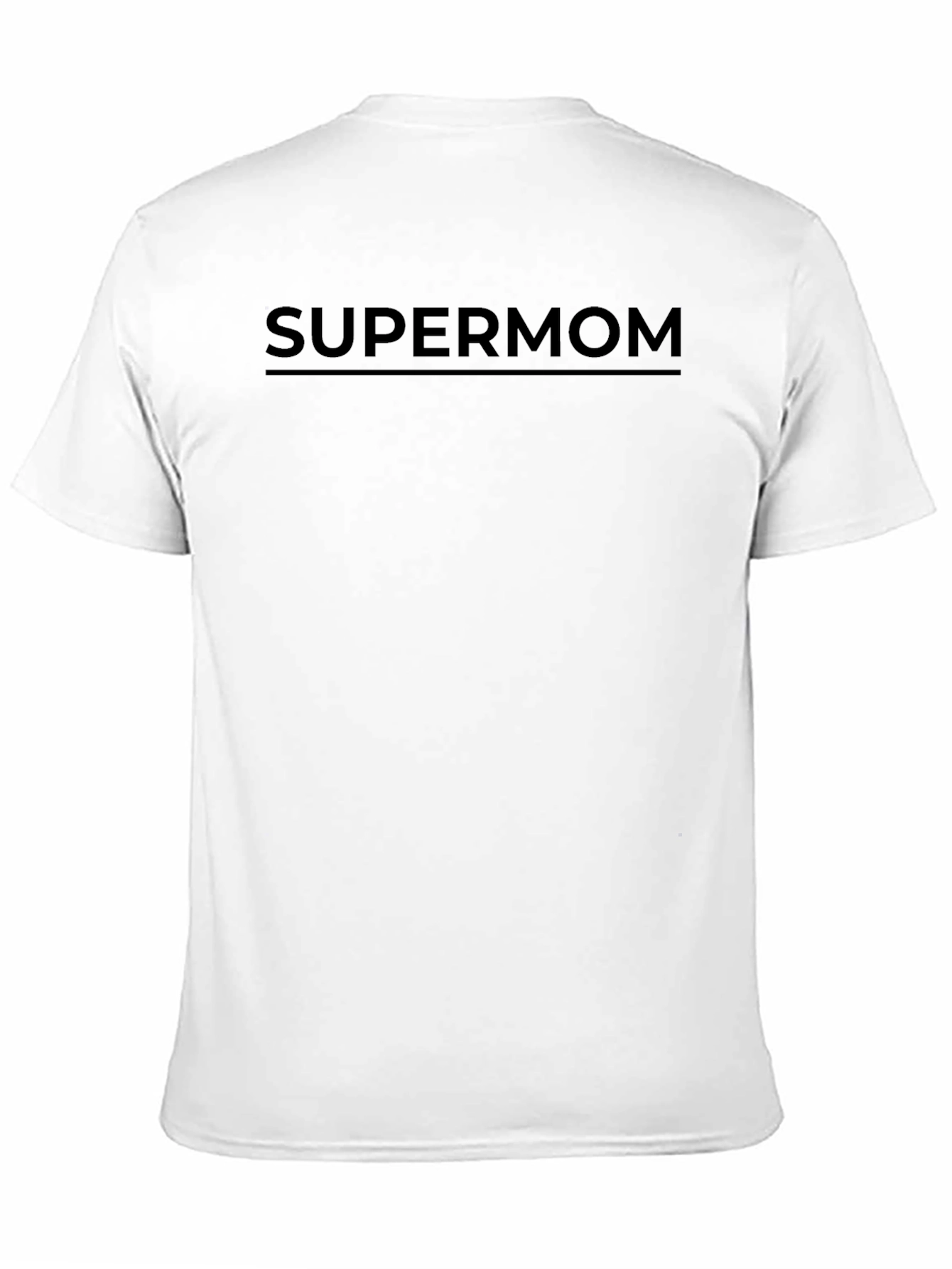Supermom T-Shirt - Black Crew Neck Tee
