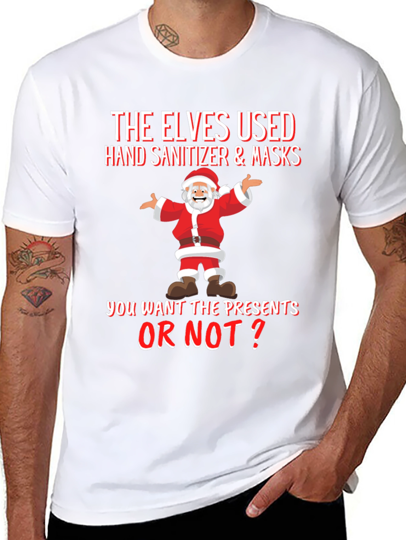 Humorous Christmas Santa T-Shirt